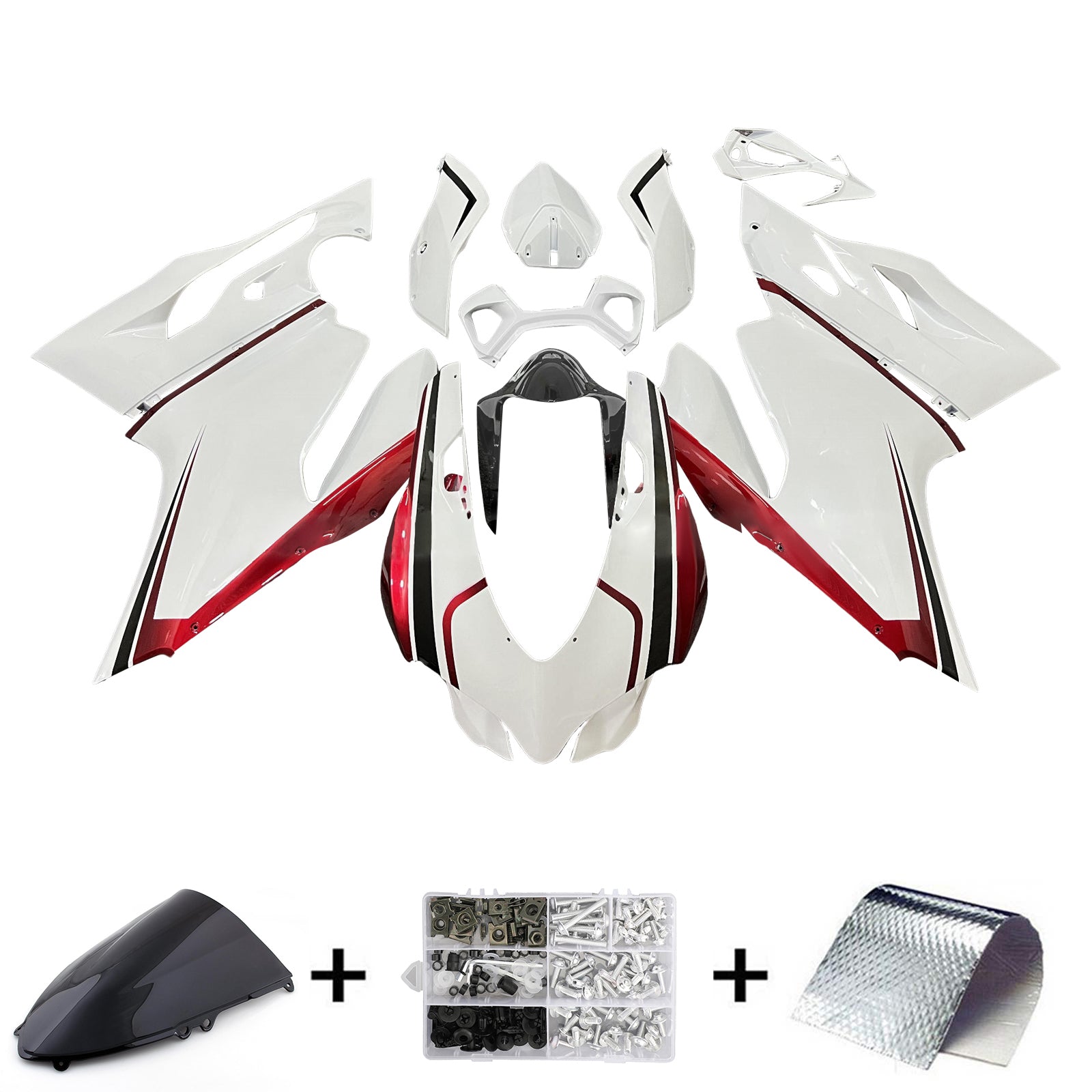 2012-2015 Ducati 1199 Injection Fairing Kit Bodywork Plastic ABS