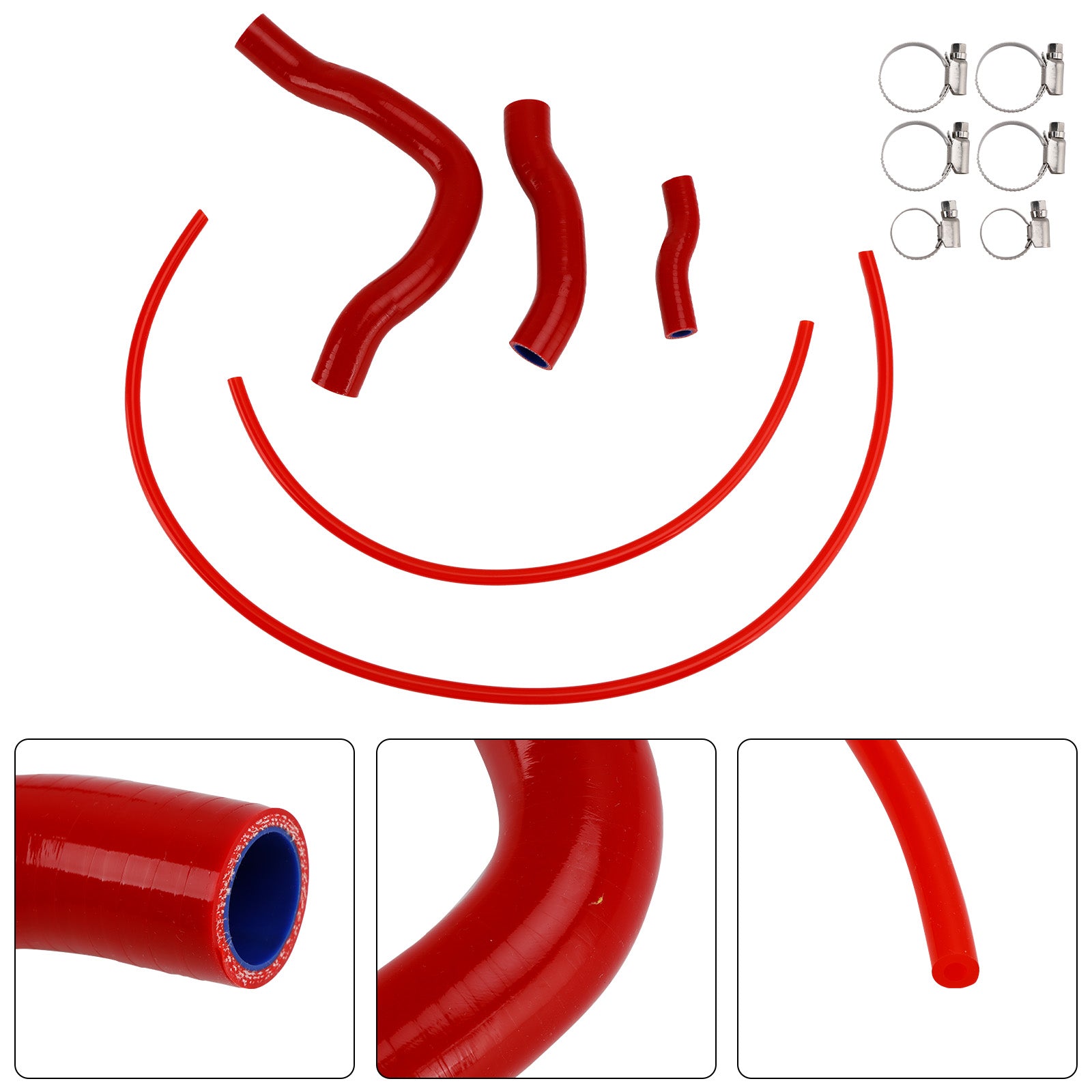 Silicone Radiator coolant Hose For Honda CB750 Hornet XL750 Transalp 23-25