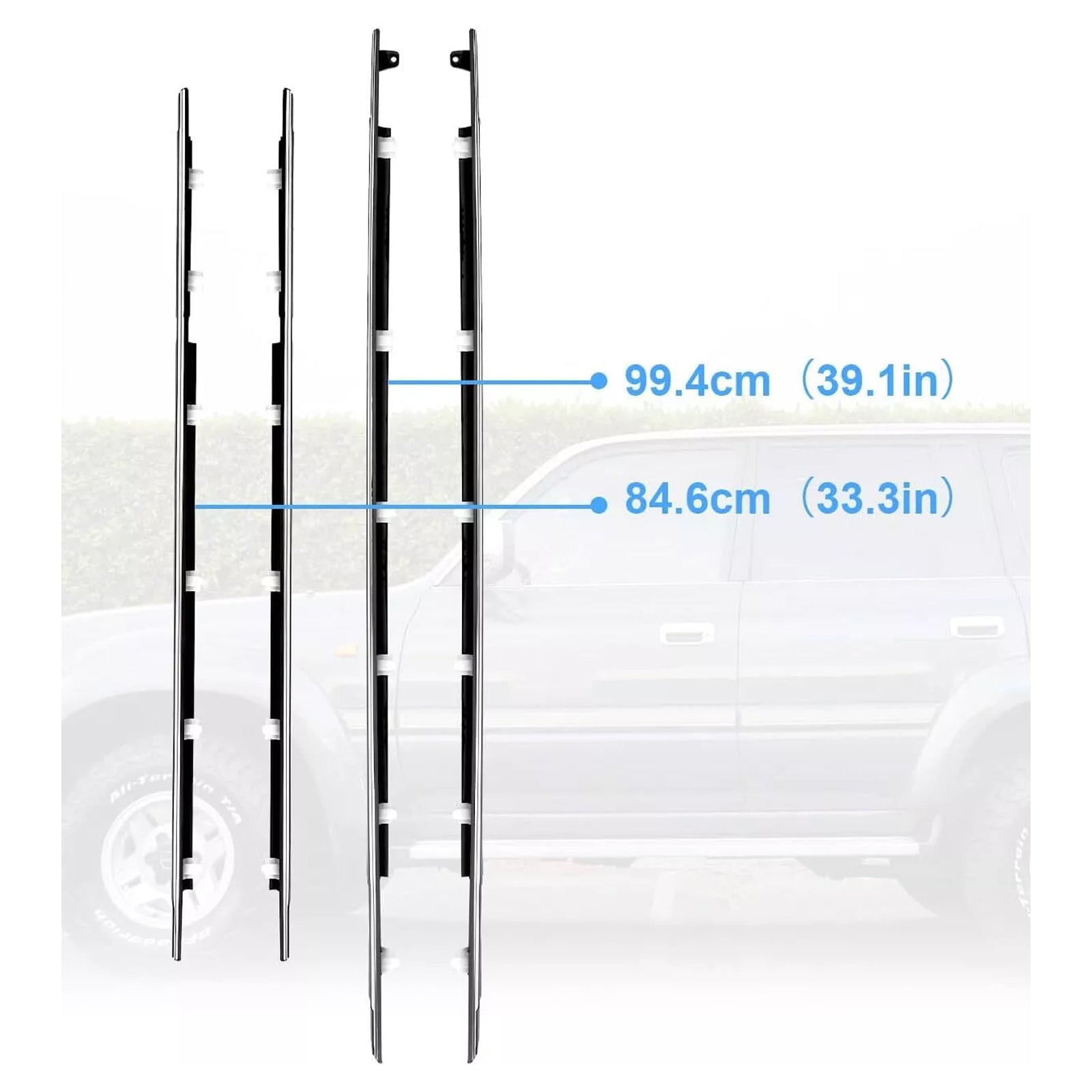 FJ80 / FZJ80 / FJ80G / FZJ80G / HDJ80 4PCS Door Belt Molding 75710-60021 75730-60020