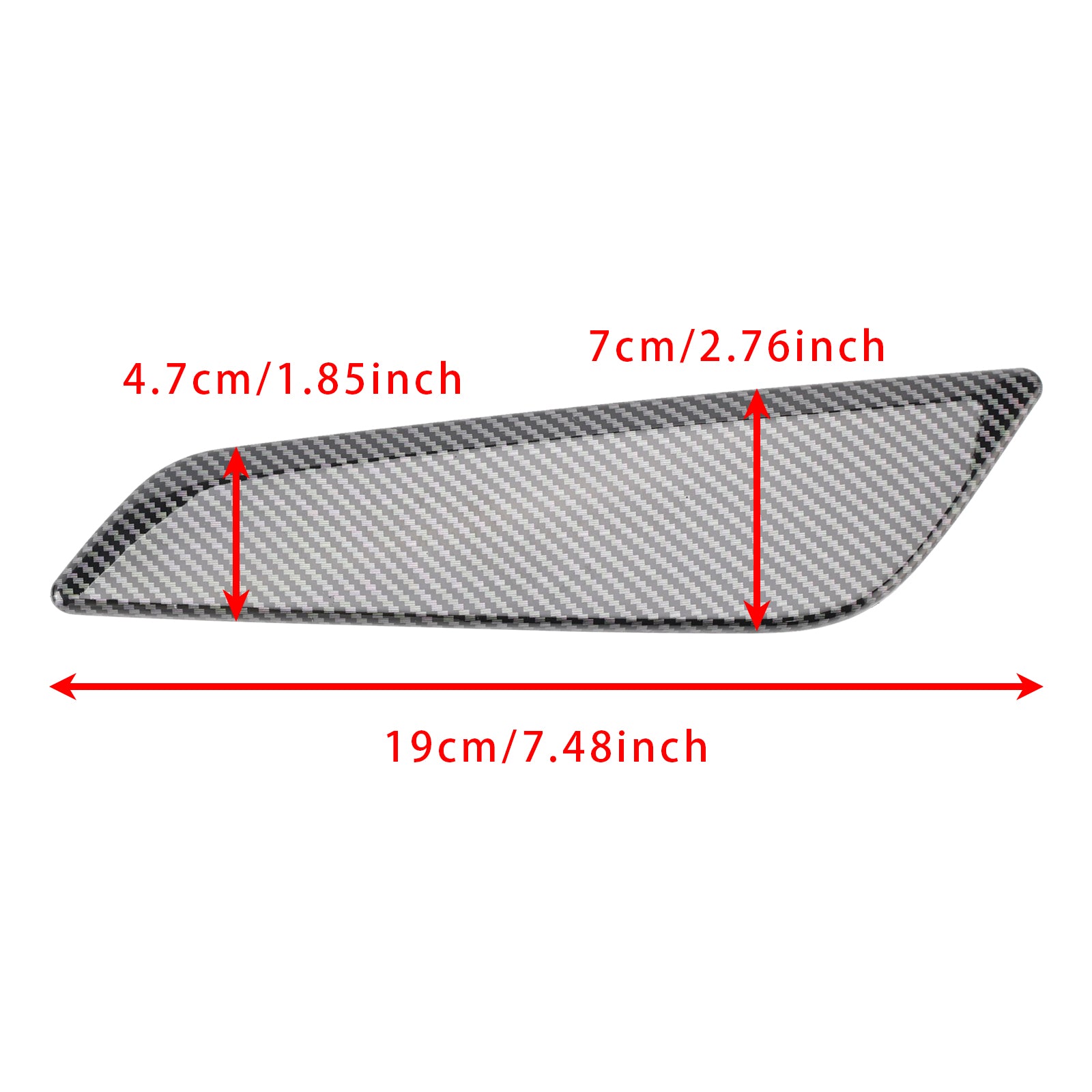 2017+ BMW 5 Series G30 G31 Carbon Fiber Style Fender Side Air Vent Trims
