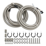 2006-2007 Saturn Ion, 2.4L l4 GAS Stainless Steel Braided Fuel Line Kit Quick Fix QFF0015SS