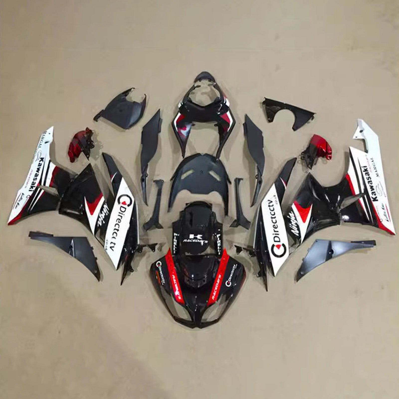 Injection Fairing Kit Bodywork Plastic ABS fit For Kawasaki ZX6R 636 2009-2012