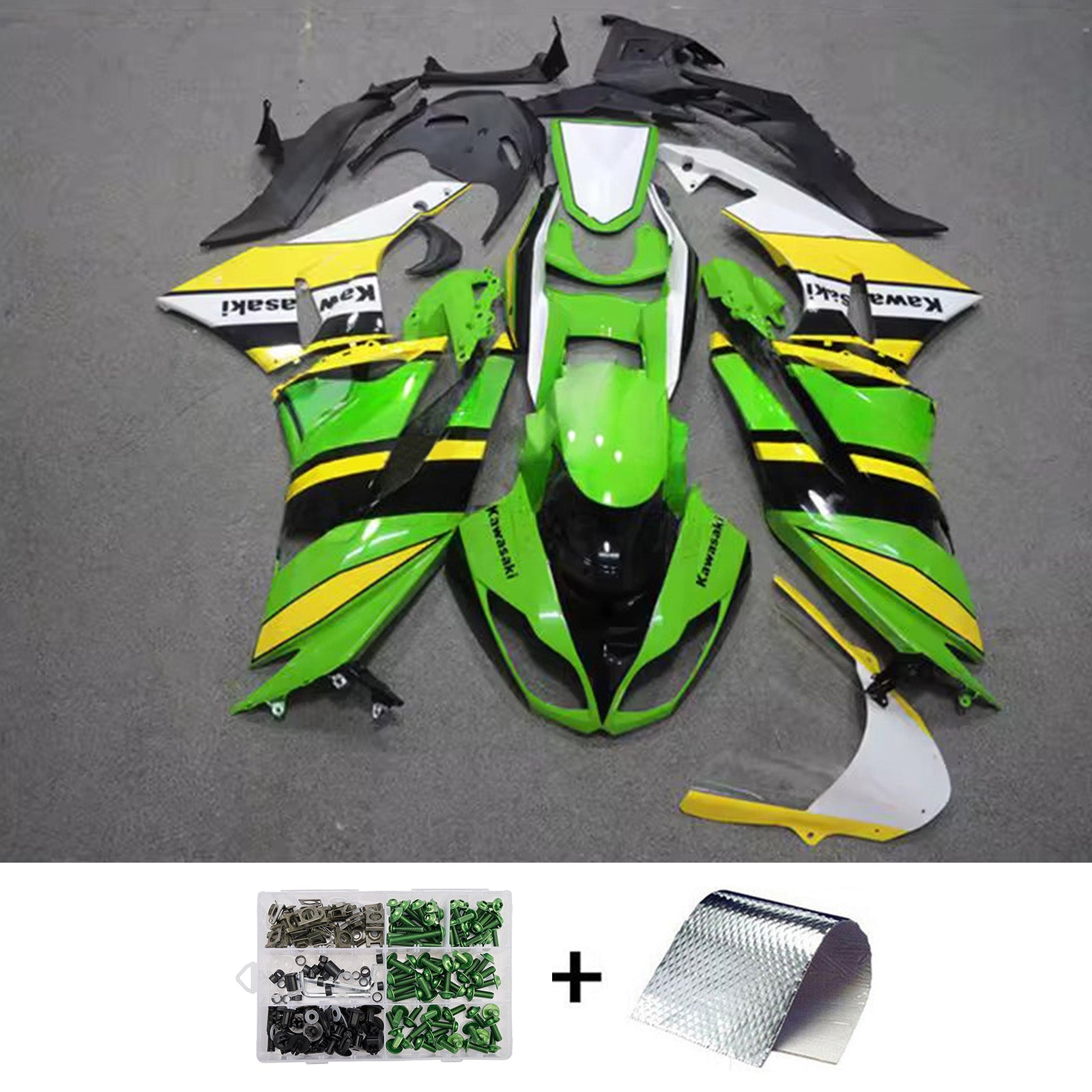 Injection Fairing Kit Bodywork Plastic ABS fit For Kawasaki ZX6R 636 2009-2012