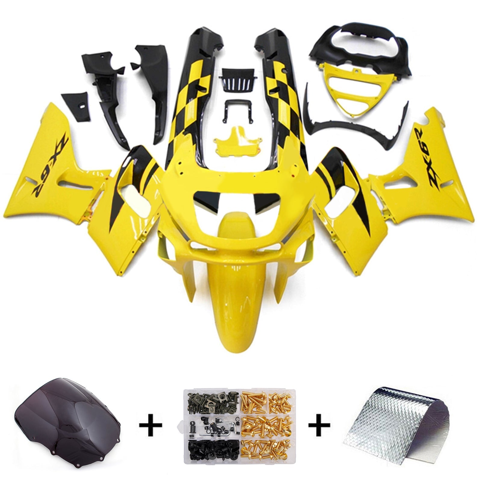 Injection Fairing Kit Bodywork Plastic ABS fit For Kawasaki ZZR400 1993-2007 ZZR600 1998-2003