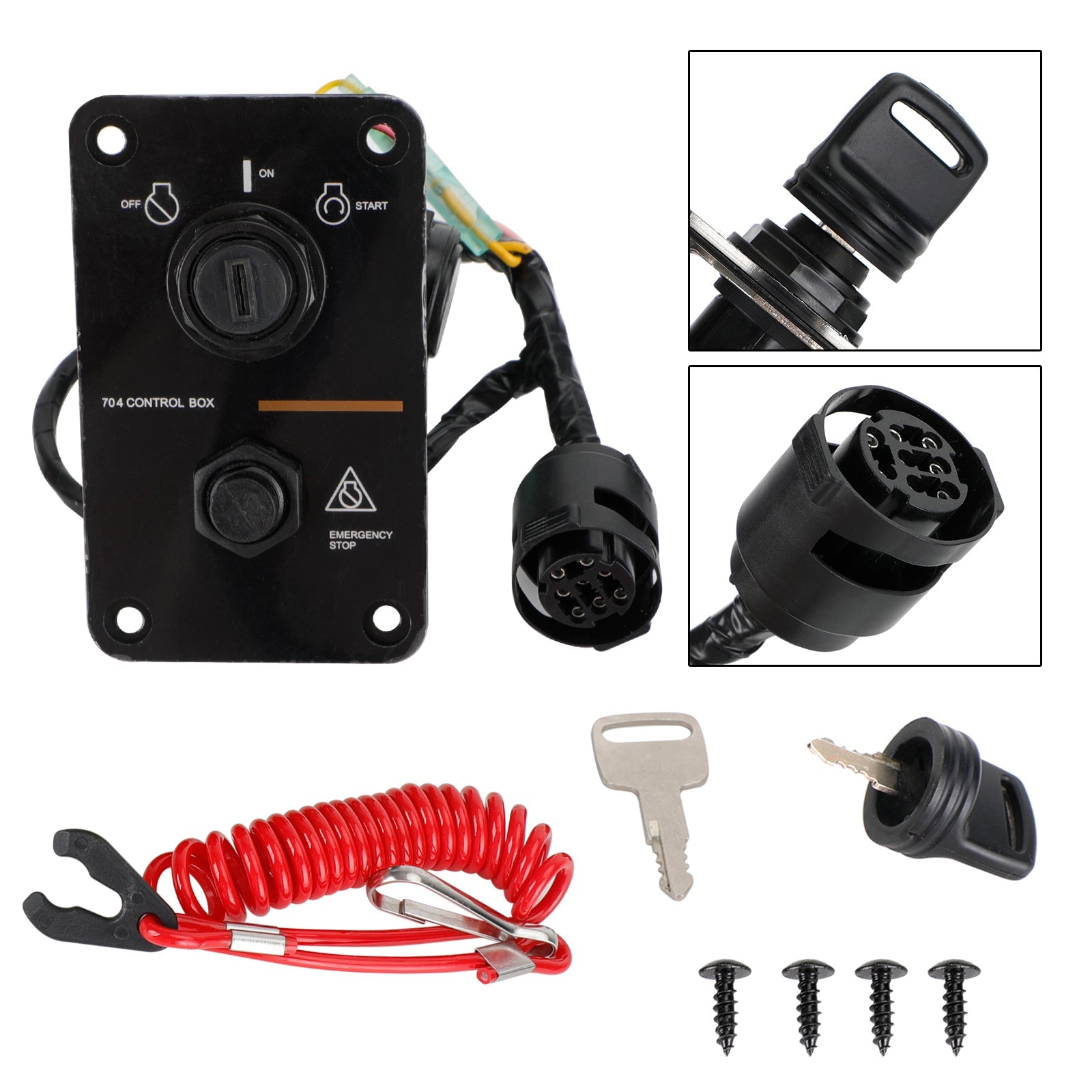 Single Engine Switch Panel fit for Yamaha Outboard Motors 704-82570-08-00