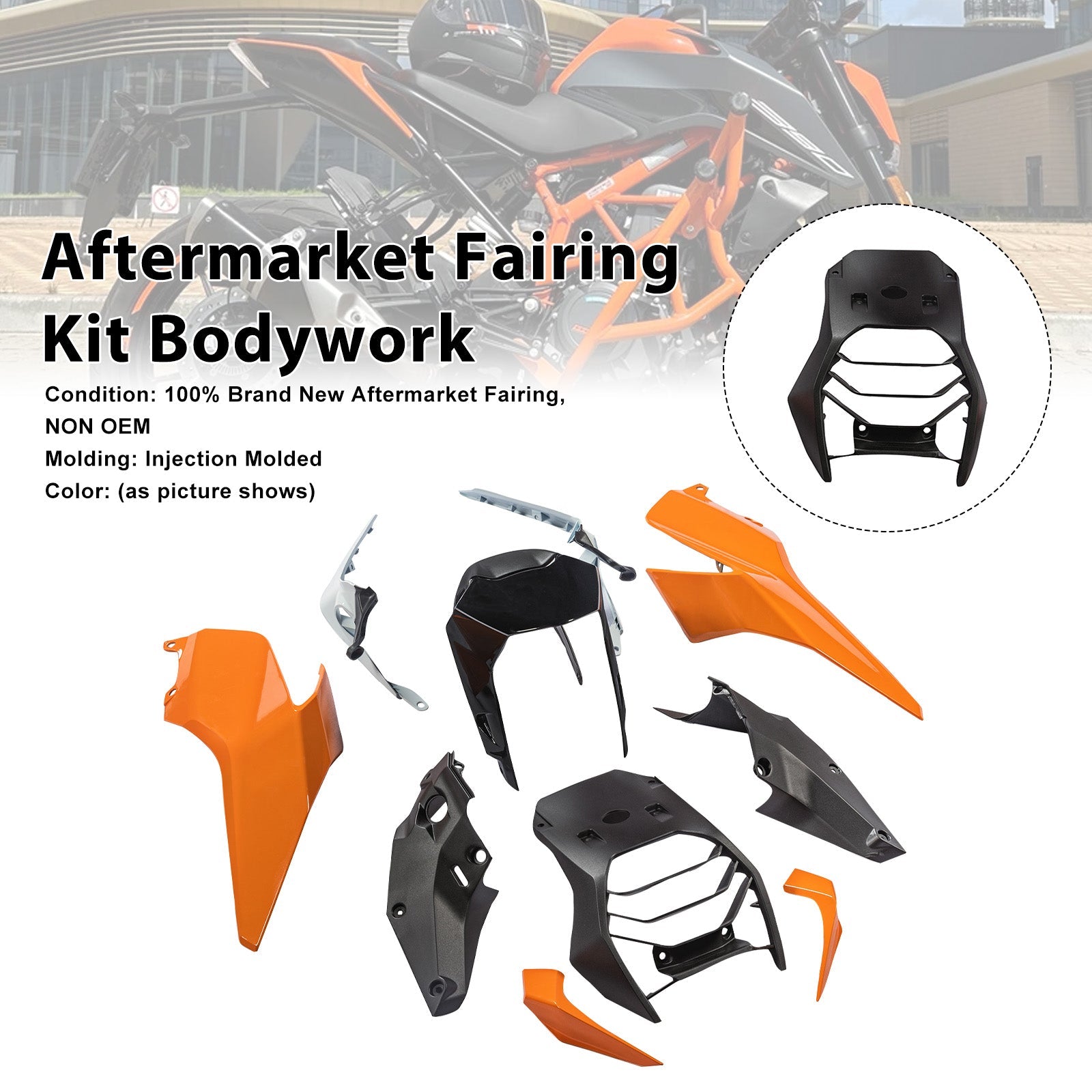 Injection Bodywork Fairing Kit for 390 DUKE 2017-2023