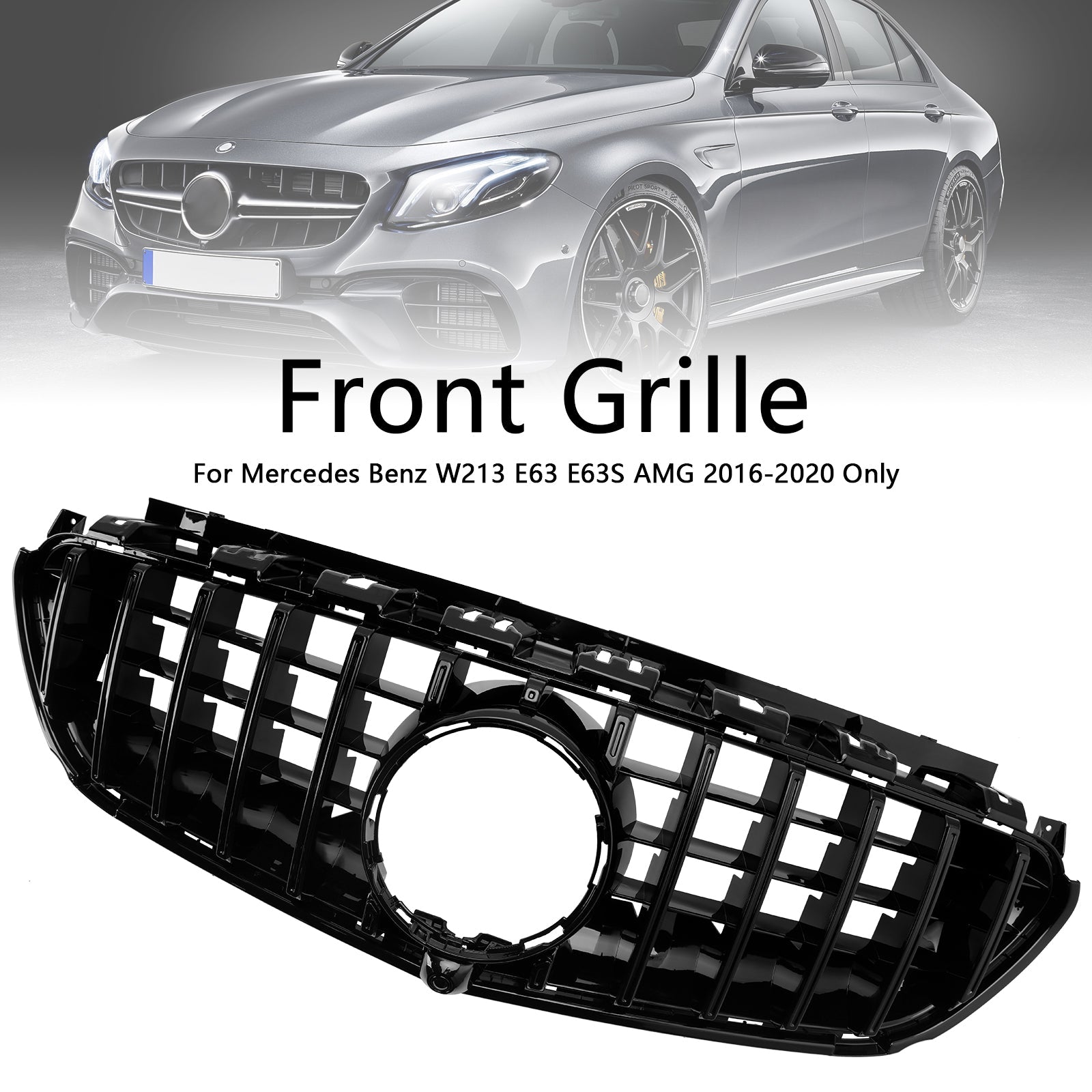 2016 2017 2018 2019 2020 Mercedes Benz W213 E63 E63S AMG Only Front Bumper Grille Grill