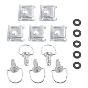14mm Quick Release Fasteners set of 5 Fairing Bolts Studs Quarter Turn + Clips