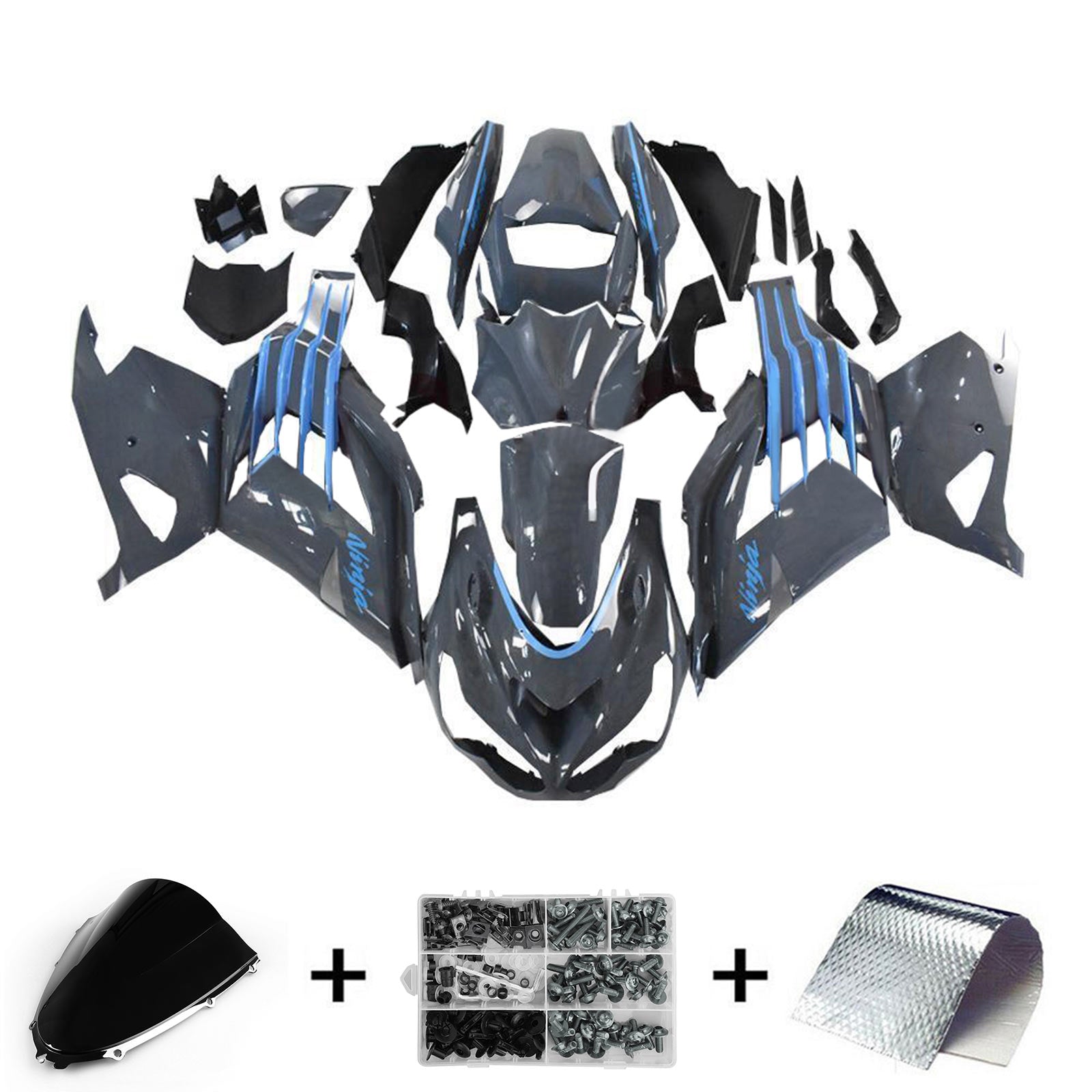 2012-2025 Kawasaki ZX14R Injection Fairing Kit Bodywork Plastic ABS #104