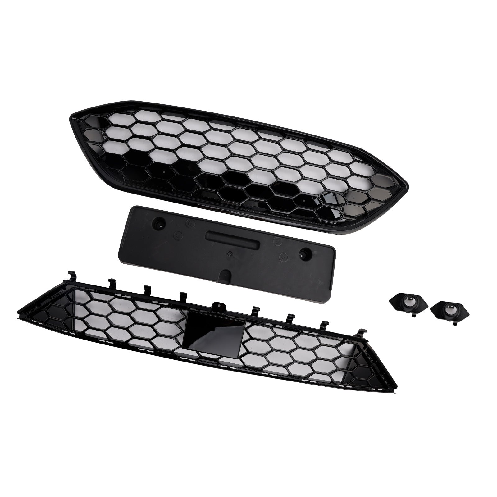2018-2021 Ford Focus ST + ST Line MK4 Front Bumper Grille Grill Black