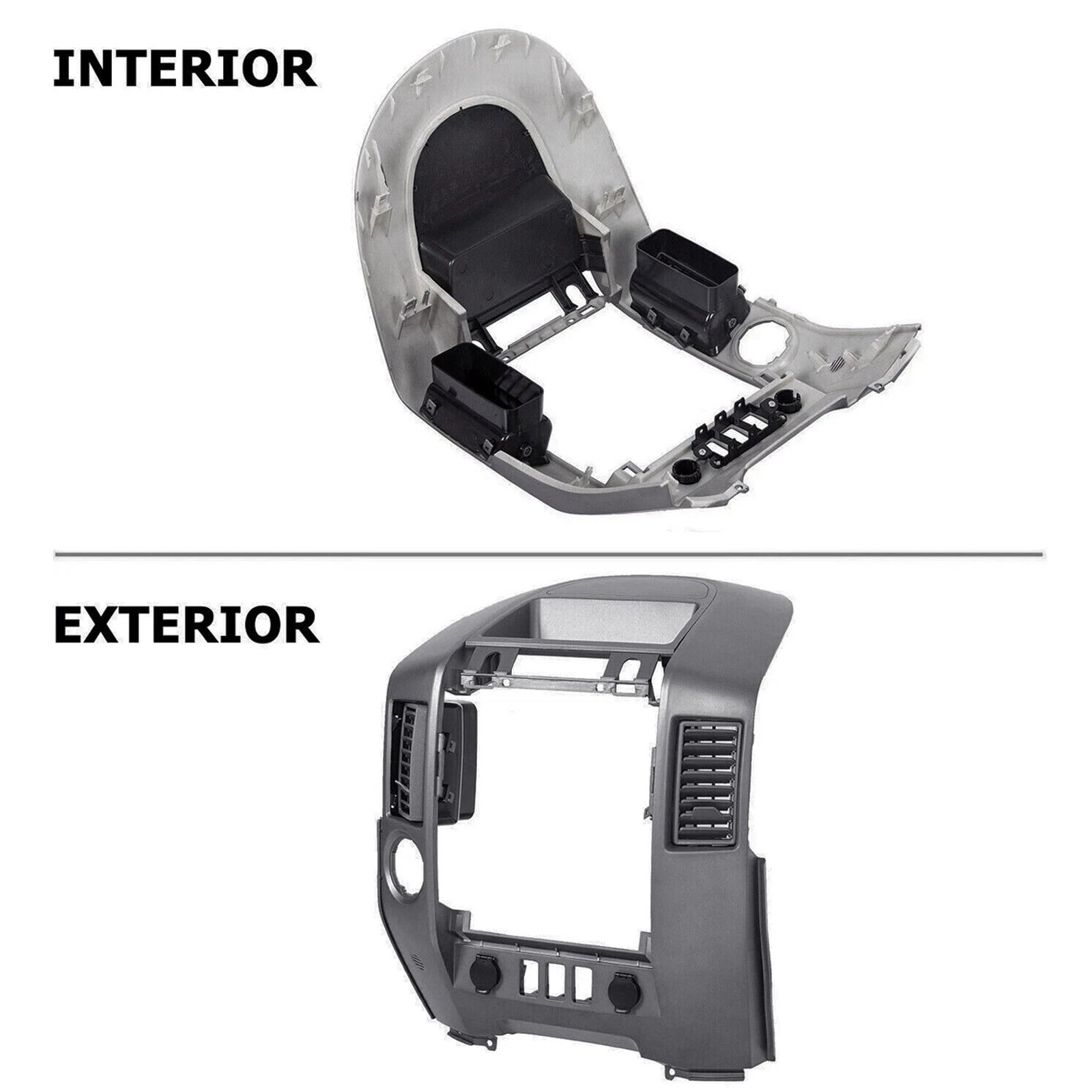 2004-2006 For Nissan Titan SE & XE WITHOUT center speaker Center Dash Radio Bezel Instrument Panel 68257-7S000