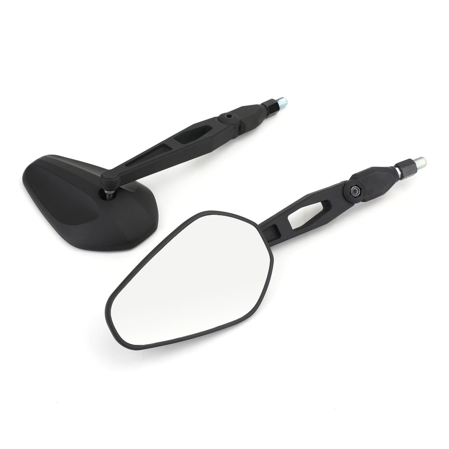 Pair M10 Rear View Mirror UNIVERSAL Nylon Mirrors ForMotorcycle Custom Cruiser Generic