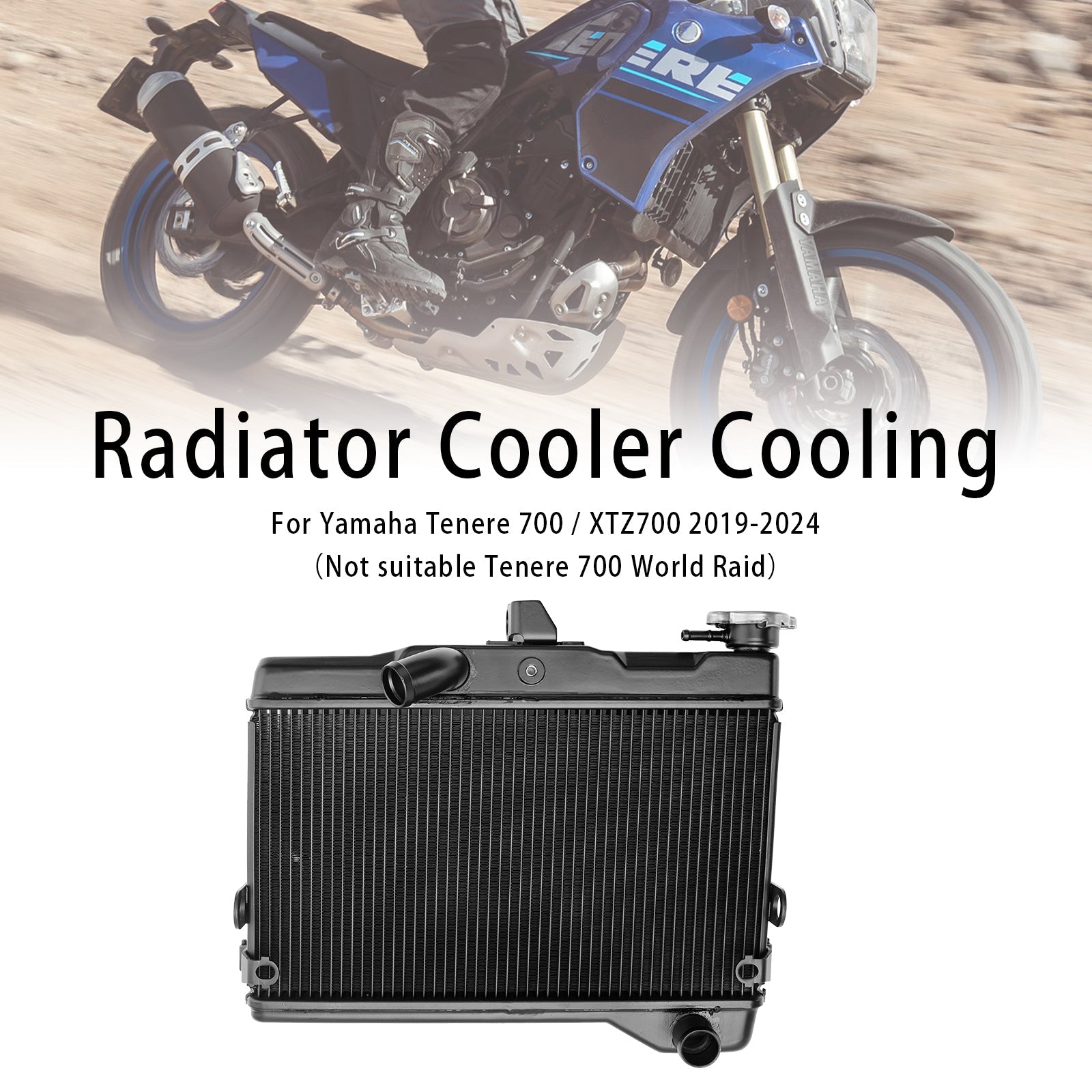 2019-2024 Yamaha Tenere 700 XTZ700 Radiator Cooling Engine Cooler