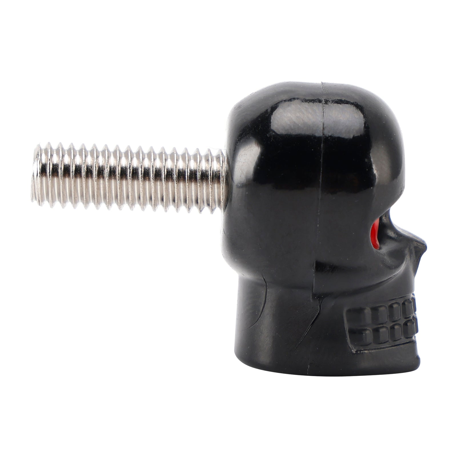 M6 Plastic Custom Head Skull License Plate Frame Screws Bolts Hardware Black X2