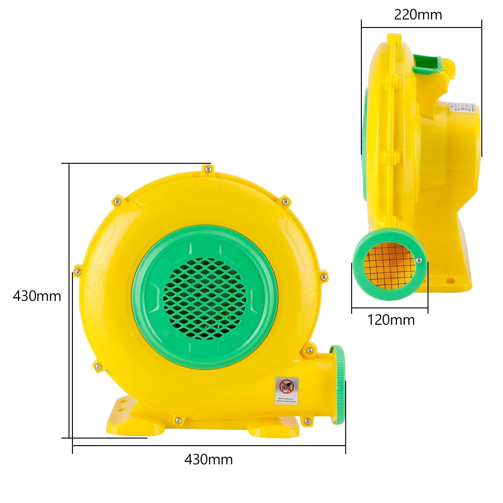 750W Blower Fan Inflatable castle Inflatable Bounce House Water slide Air Pump