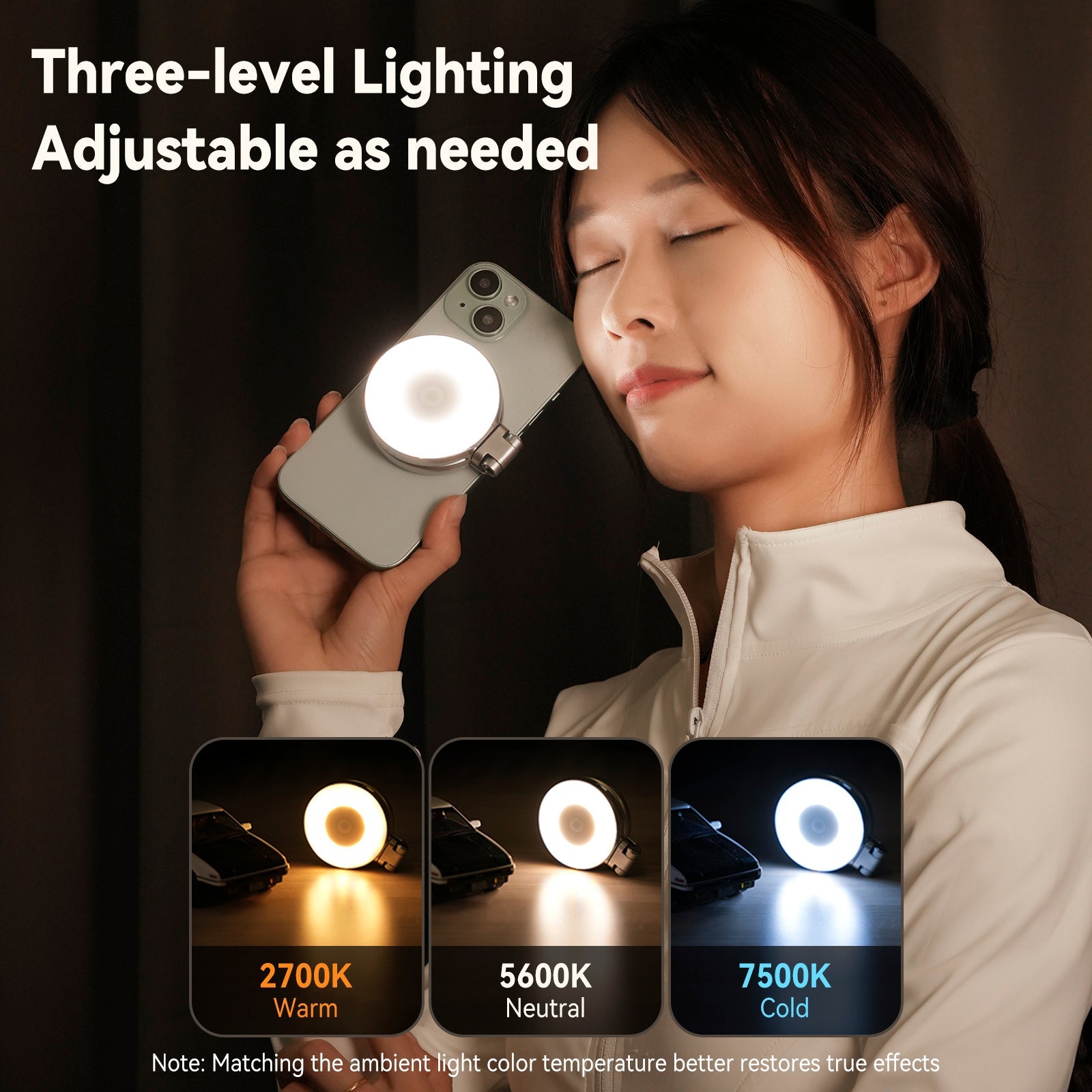 Mobile Phone Magnetic Beauty Fill Light Portable Rotating Stretch Pocket Light