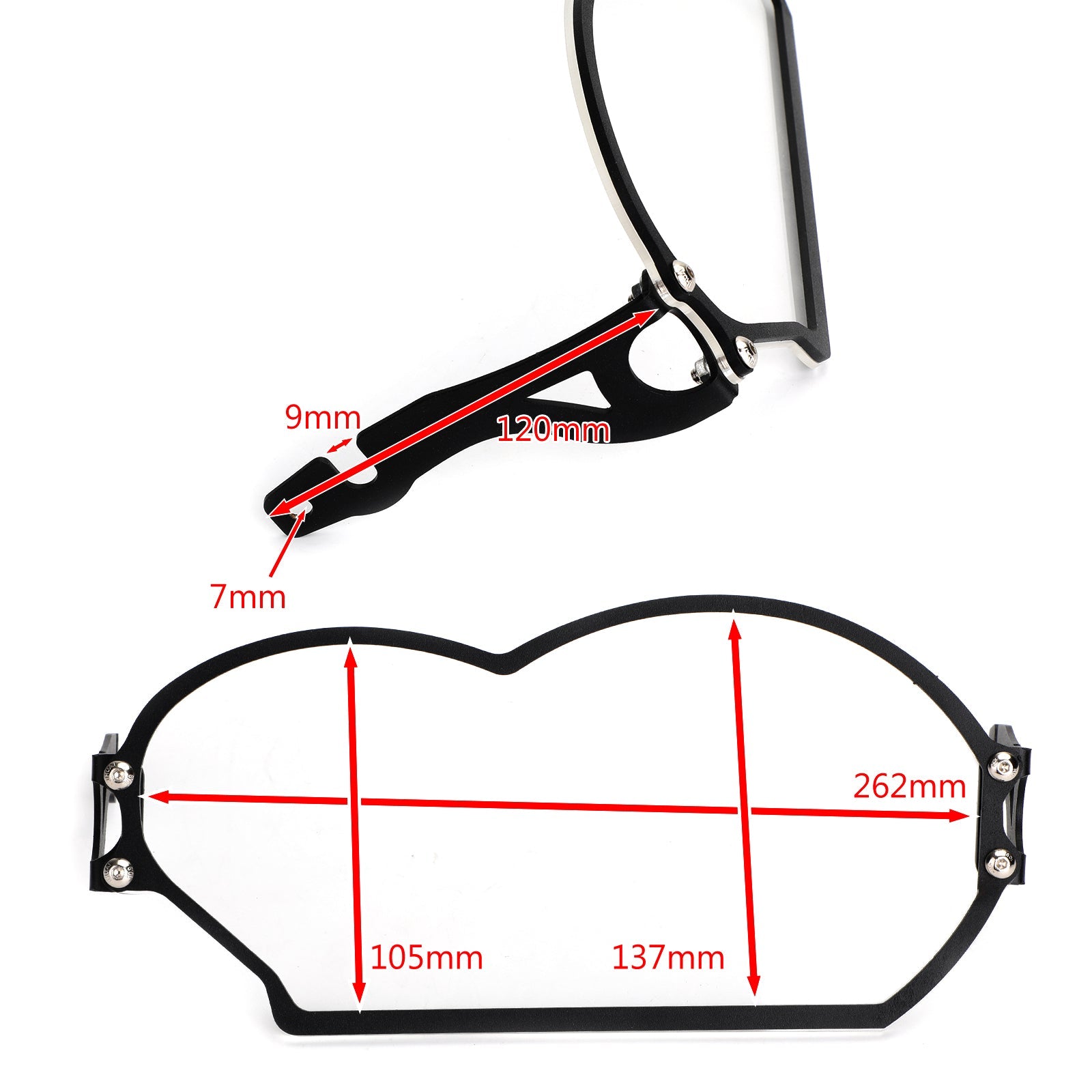 2004-2012 BMW R 1200 GS/ADV Tranparent Headlight Guard Protector Cover Generic