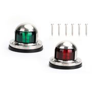 2PCS Red Green Navigation 16 LED Marine Bow Boat 12V Yacht Pontoon Bright Lights