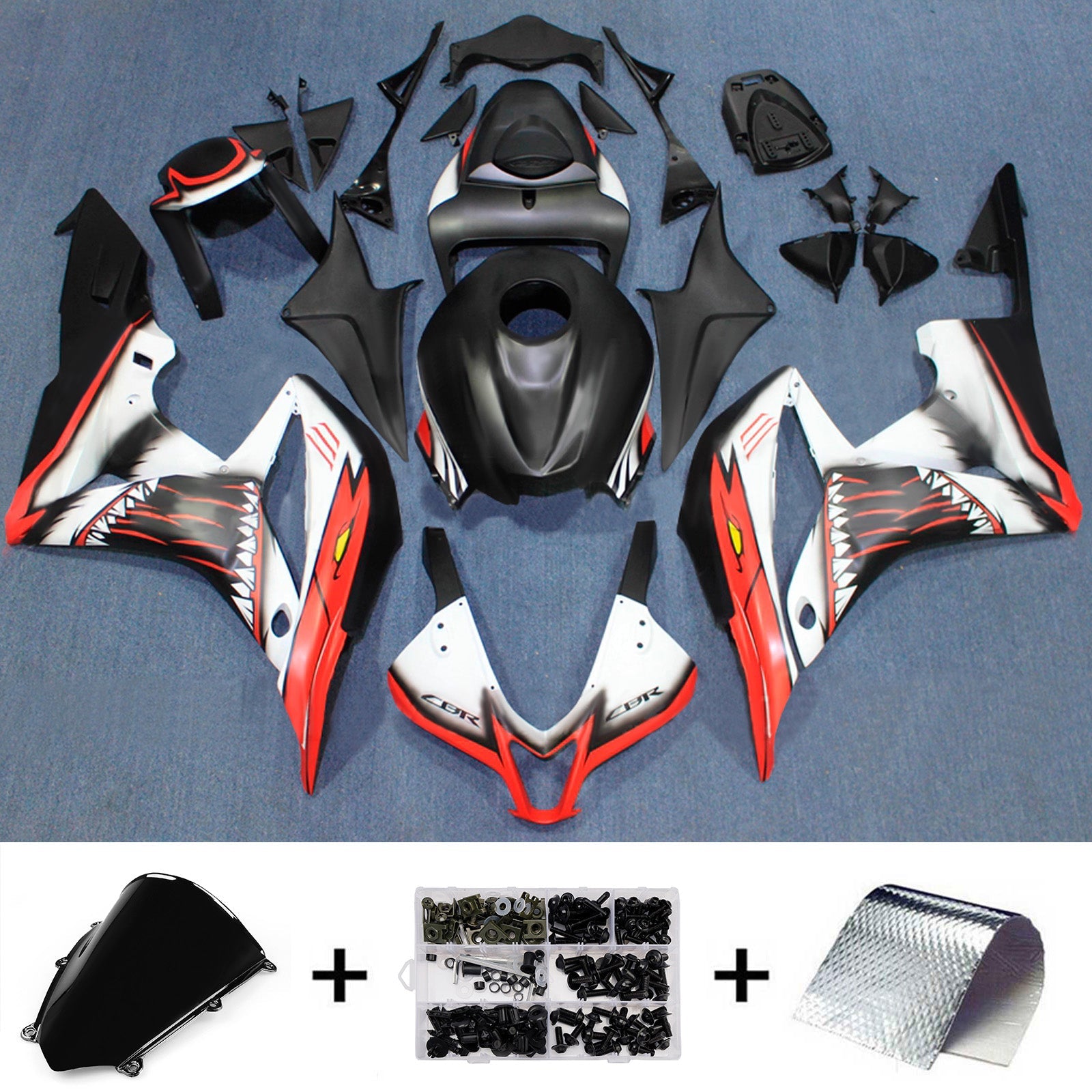 Injection Fairing Kit Bodywork Plastic ABS For Honda CBR600RR 2007-2008 F5