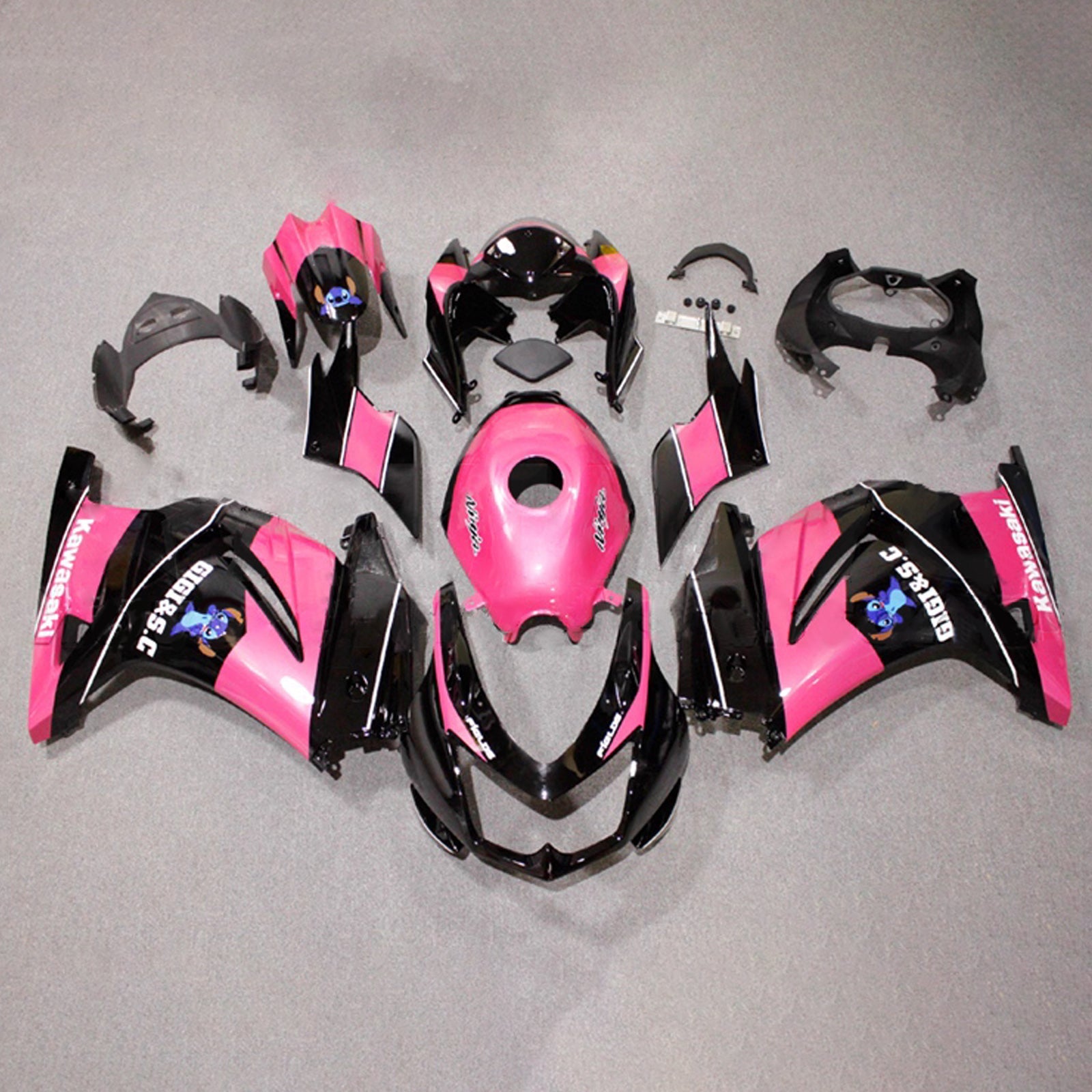 Injection Fairing Kit Bodywork Plastic ABS fit For Kawasaki EX250 Ninja250R 2008-2012