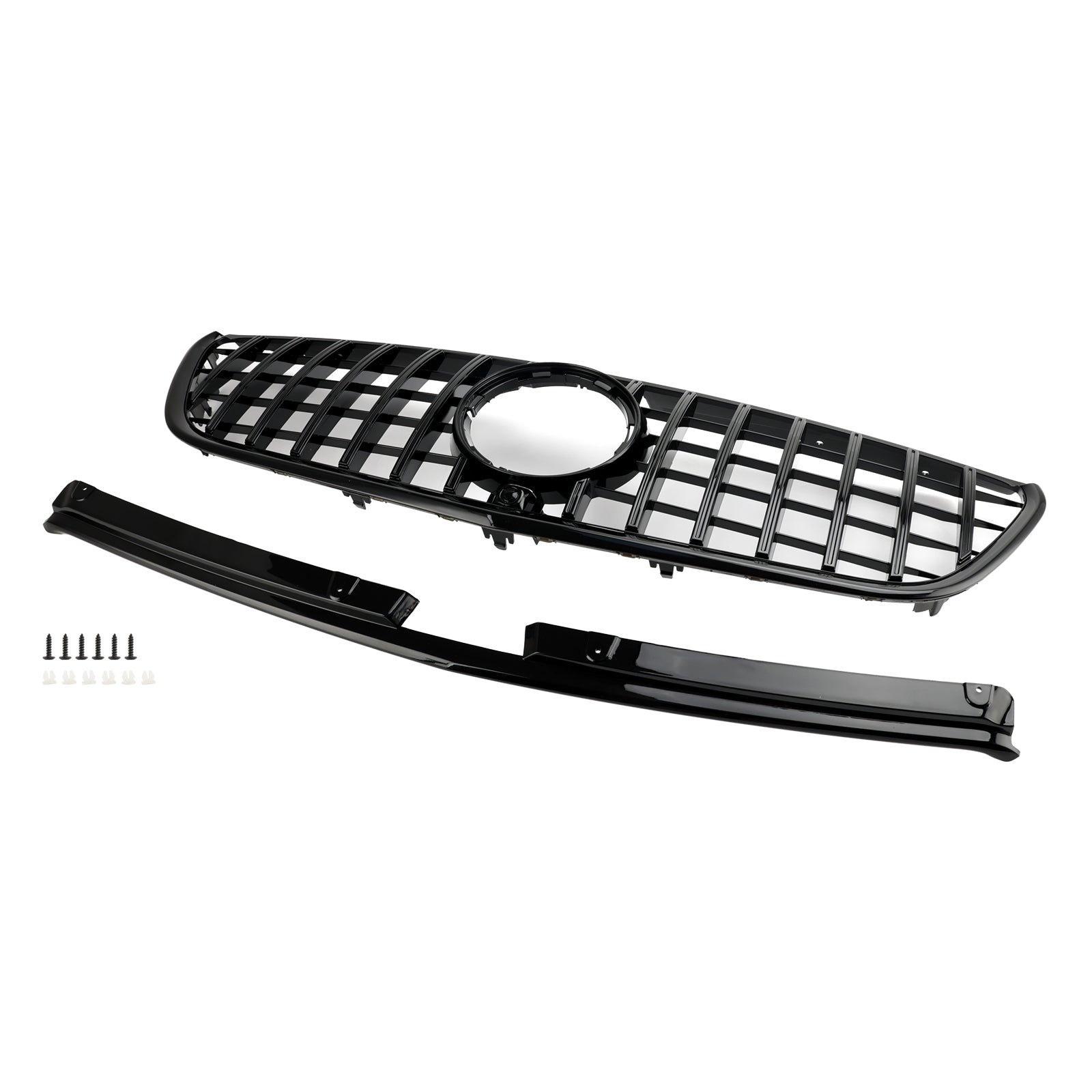 2015-2019 Vito W447 Mercedes GT Stlye Gloss Black Front Bumper Grill Grille