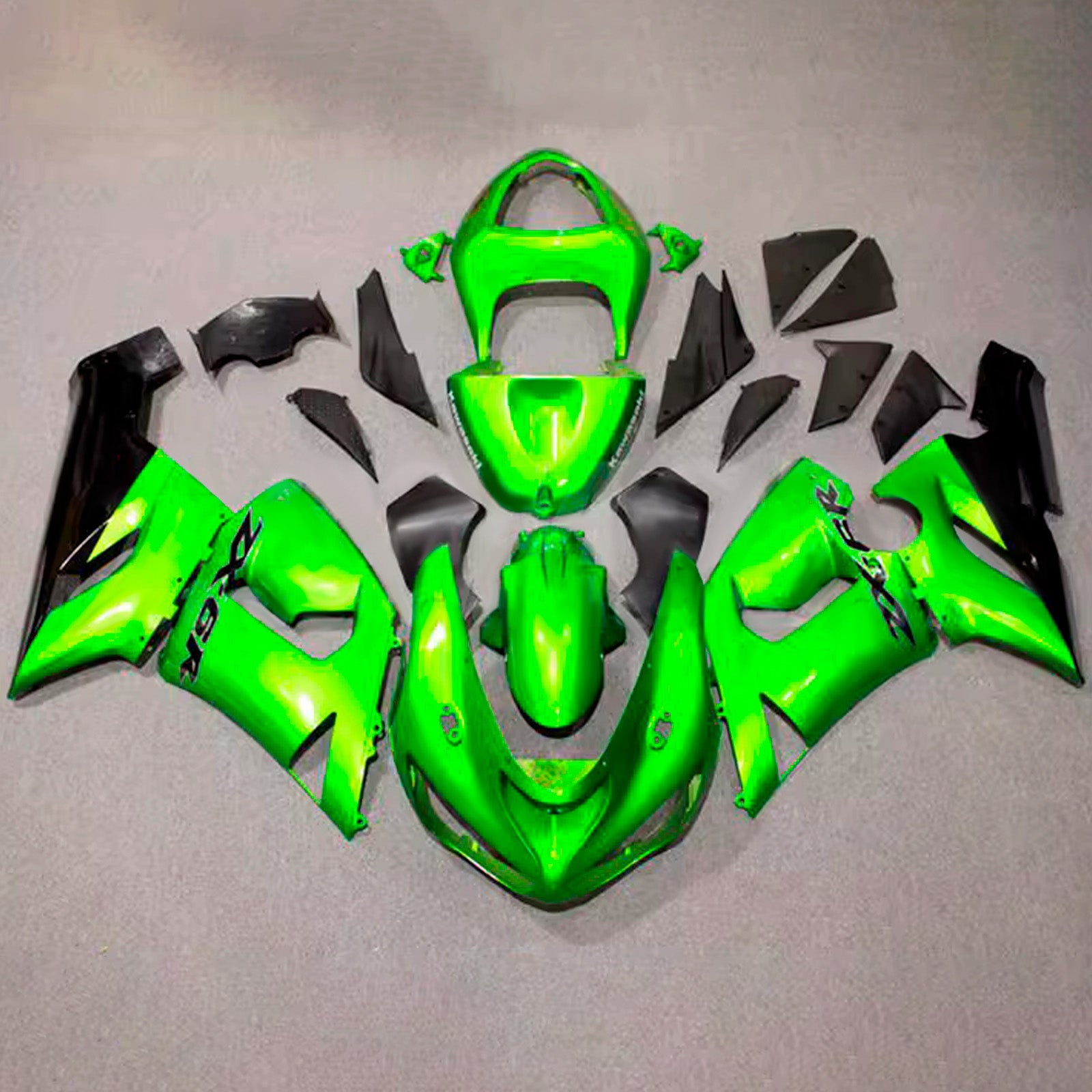 Injection Fairing Kit Bodywork Plastic ABS fit For Kawasaki ZX6R 636 2005-2006