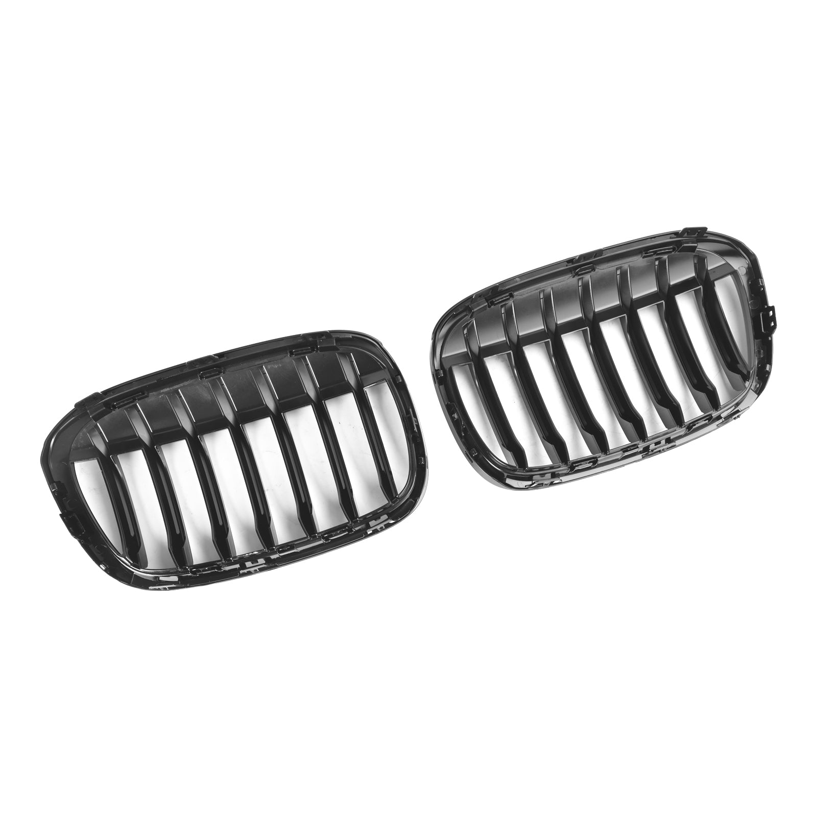 2016-2018 BMW X1 F48 F49 Gloss Black Front Kidney Grille Grill 2PCS