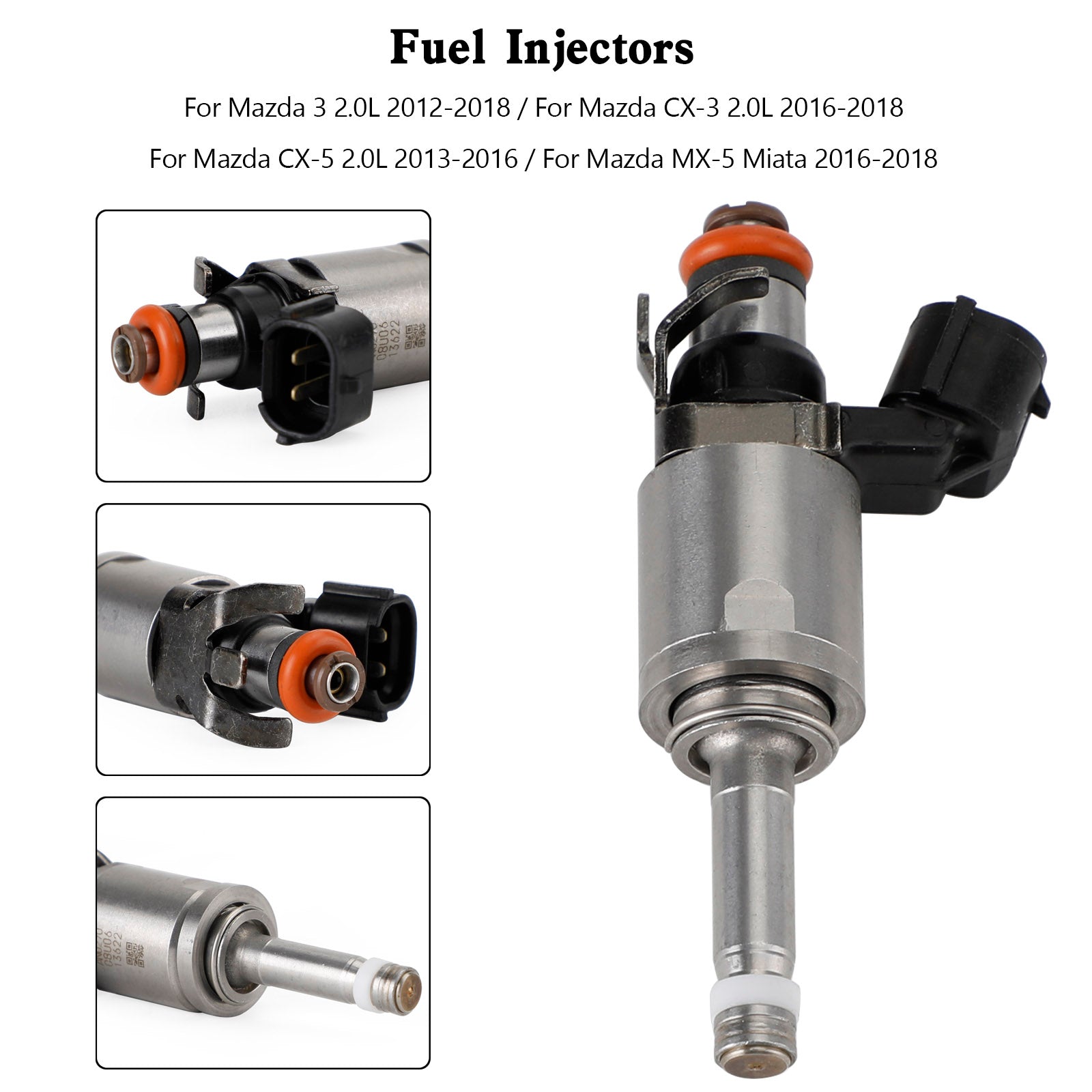 1PCS Fuel Injector PE01-13-250C Fit Mazda 3 CX-3 CX-5 2.0 2012-18 PE01-13250B