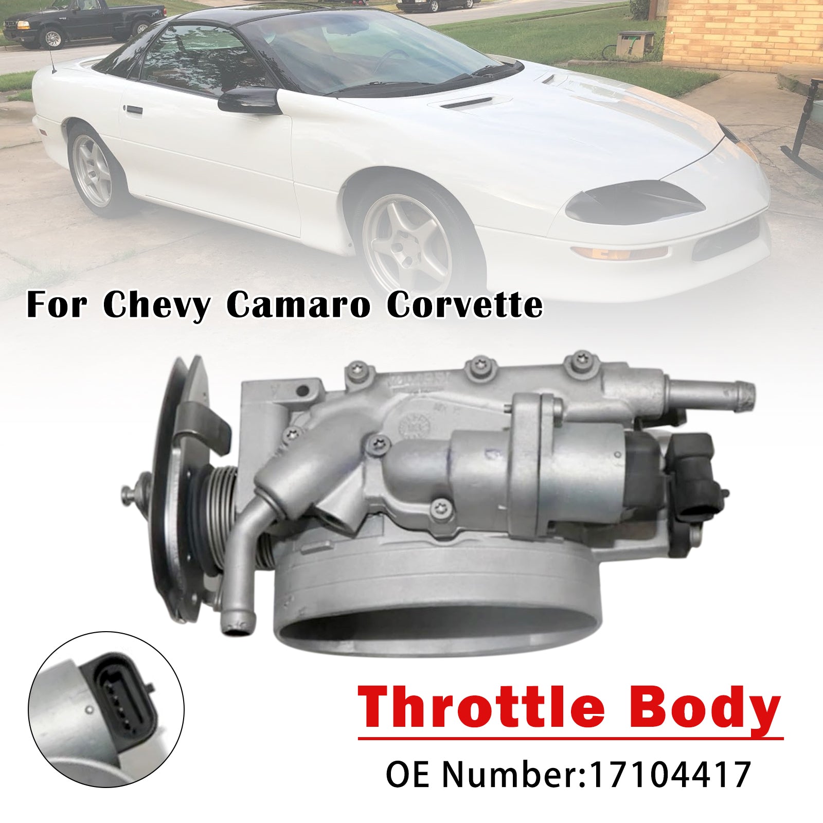 Throttle Body 17104417 For Chevy Camaro 1997 Corvette C4 350 1994 1995 1996
