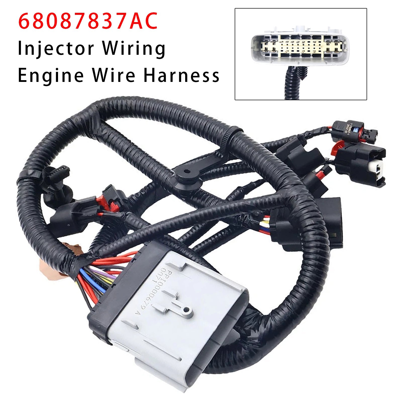 Injector Wiring Engine Wire Harness 68087837AC For Jeep Wrangler 2012-2017