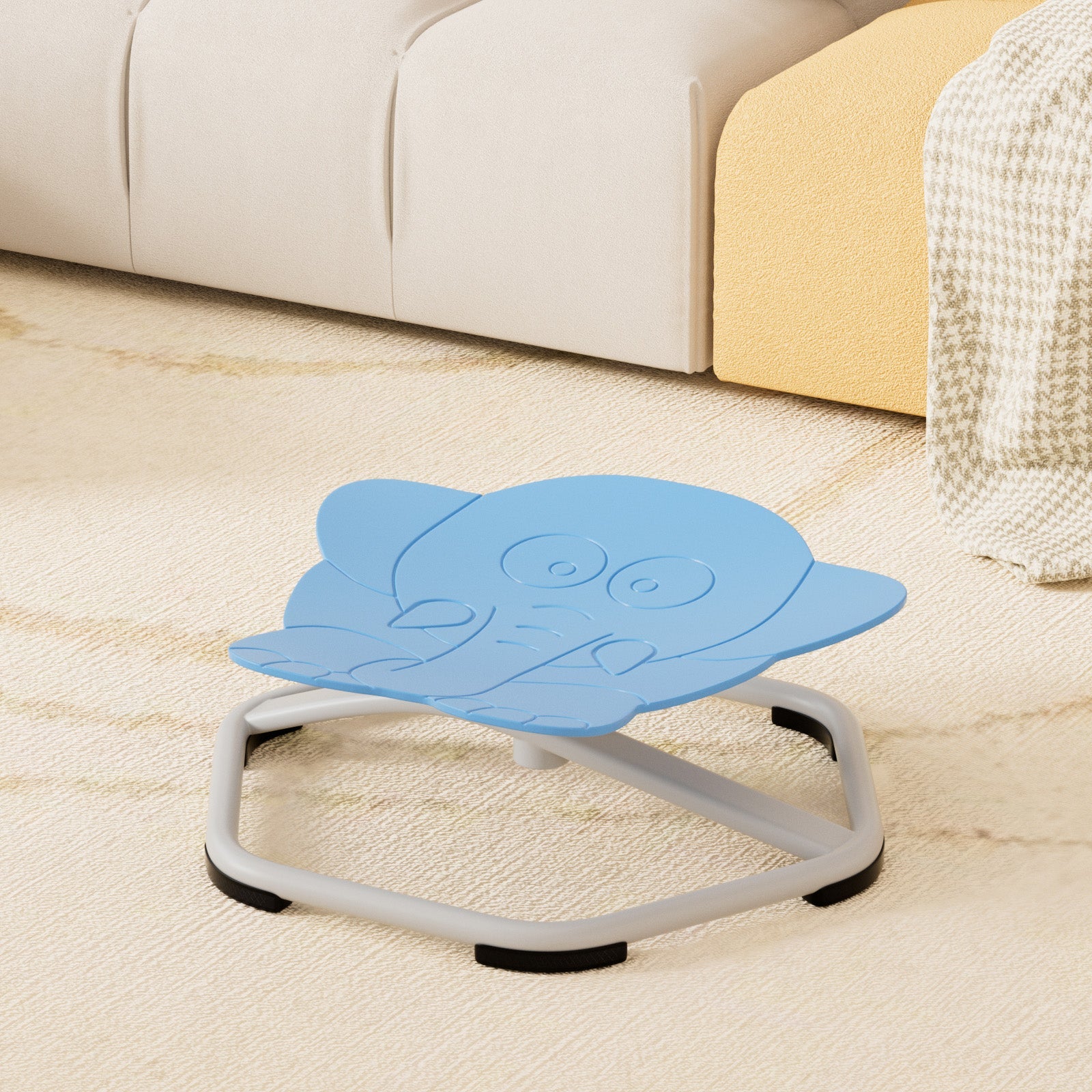 Sit+Spin 360°Sensory Spinning Seat Swivel Toy Kids elephant Wobble Chair Stool