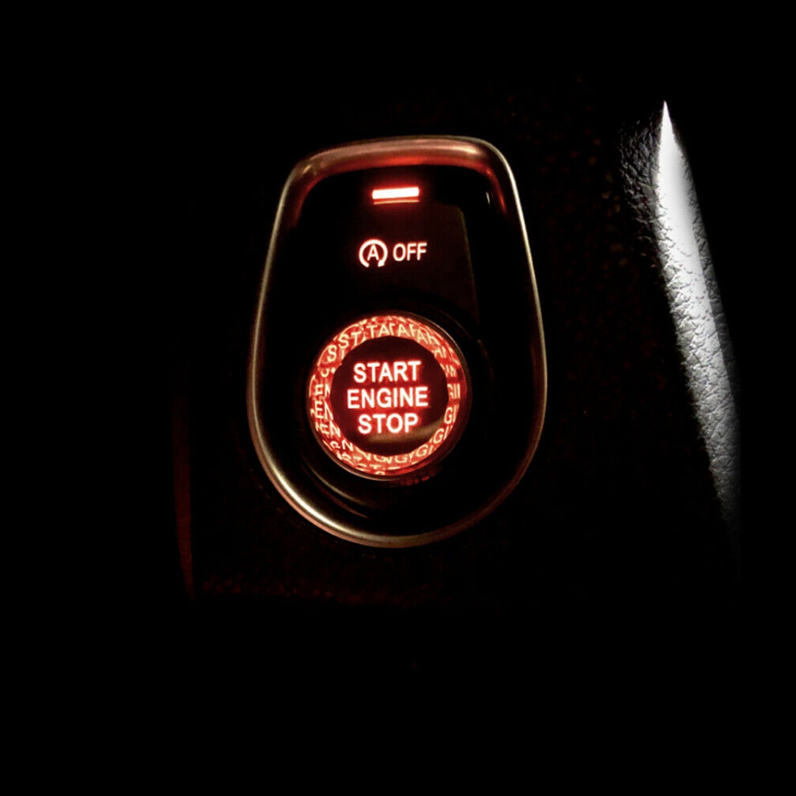 Engine Start Stop Switch Button Cover For BMW F Chassis F30 F31 F20 F21 Crystal