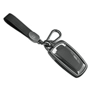 Aluminum Alloy TPU Black Car Key Case Cover With Buckle For BMW x3 x1 x5