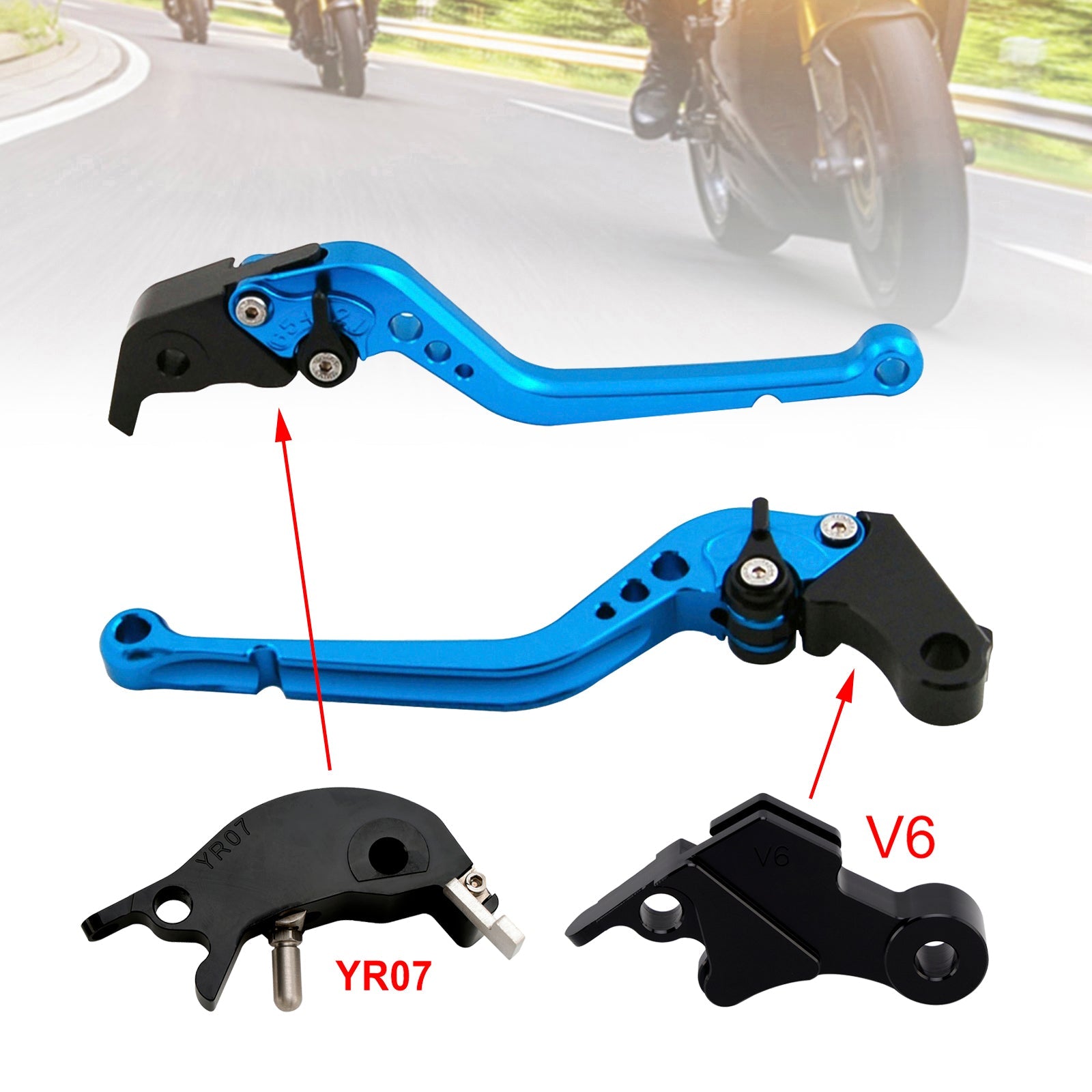 Long Clutch Brake Lever fit for YAMAHA XSR900 XSR900GP MT-09 MT-09SP 2024-2025
