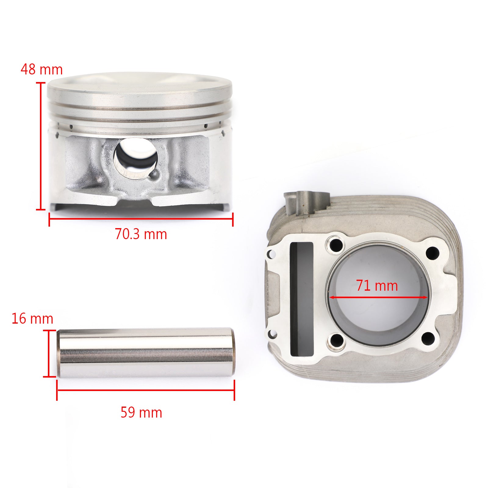 Cylinder Piston Gasket Kit For Honda YFM 225 250 Moto-4 1986-1991 Top End Kit