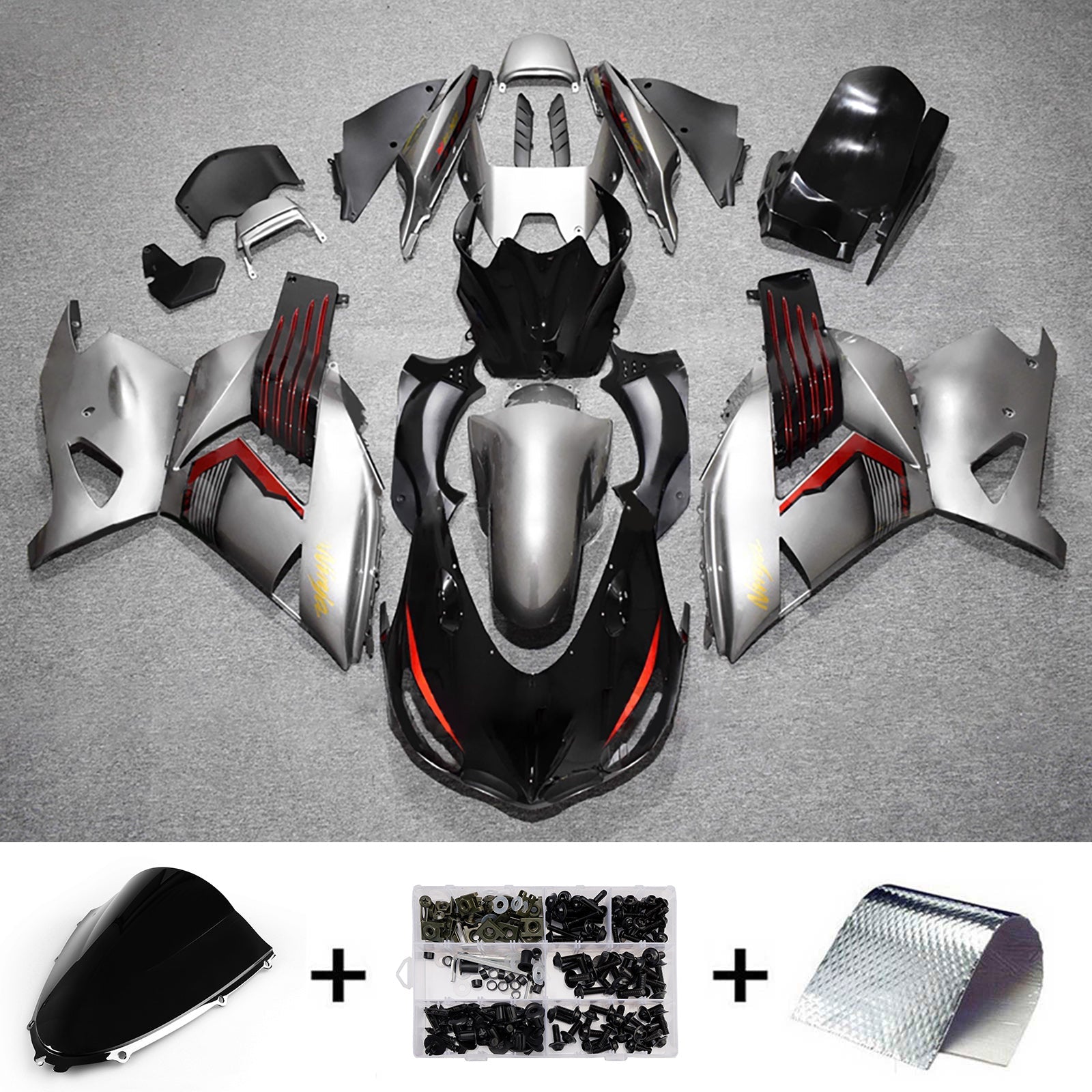 Injection Fairing Kit Bodywork fit For Kawasaki ZX14R ZZR1400 2012-2026