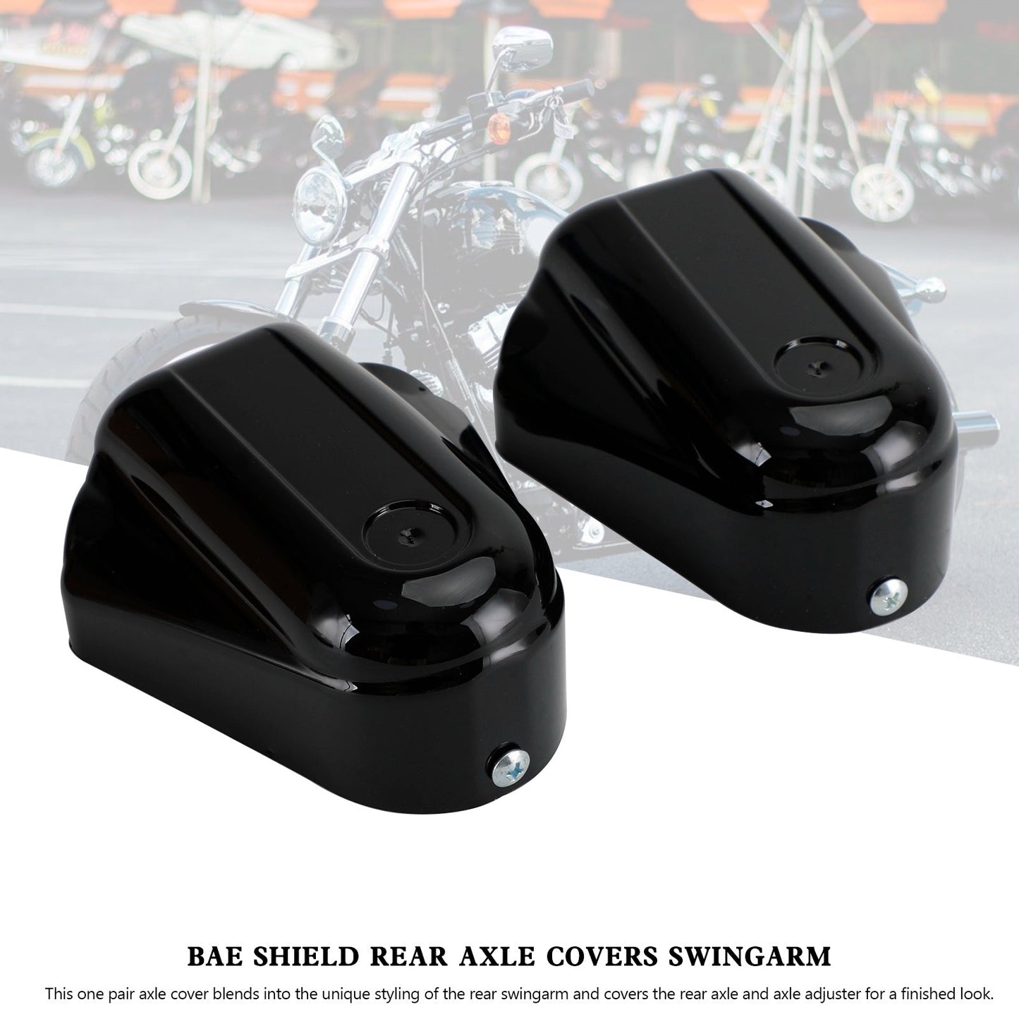 08-20 Softail FLS FLSTN Bar Shield Rear Axle Covers Swingarm