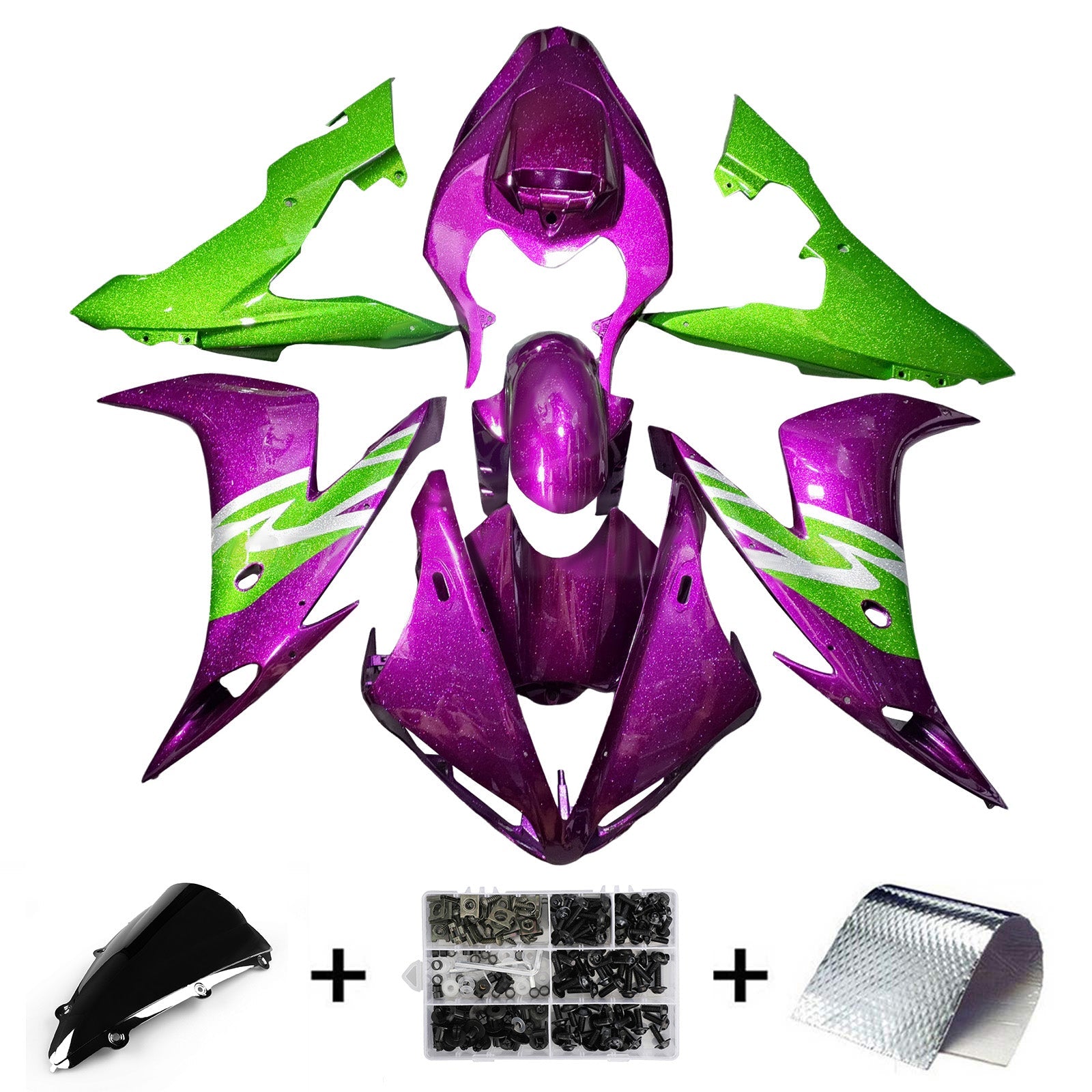 Injection Fairing Kit Bodywork Plastic ABS For Yamaha YZFR1 YZF-R1 2004-2006