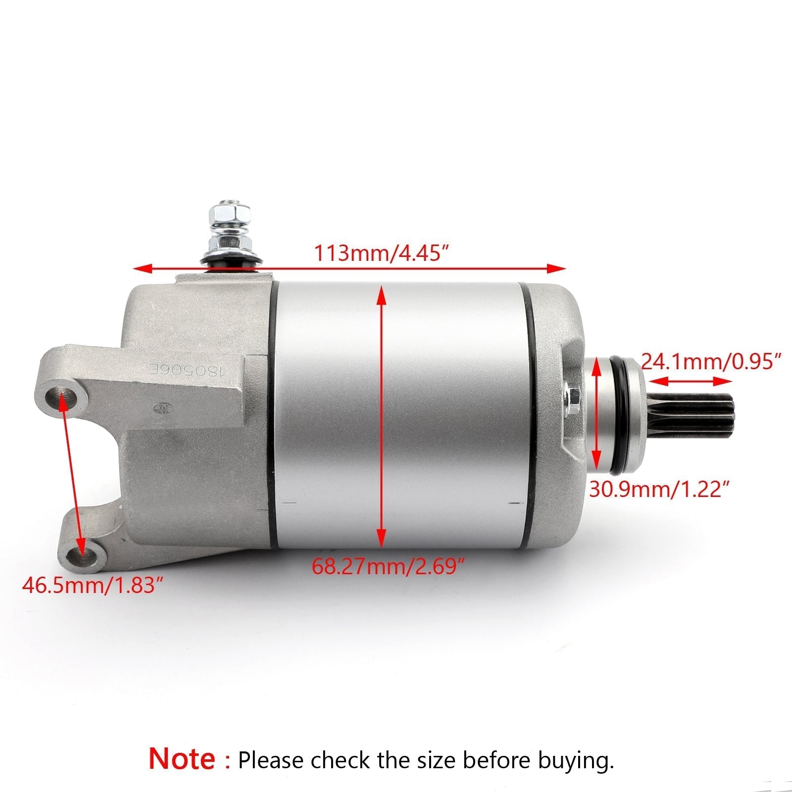 1995-2007 Yamaha YZF600R Thundercat ATV Starter Motor 3HE-81890-00 Generic