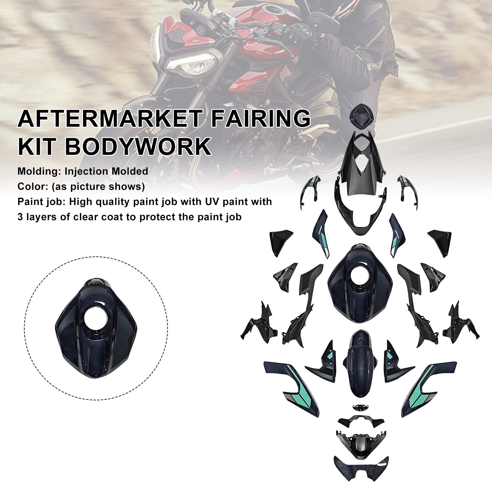 Injection Bodywork Fairing Kit for Street Triple 765 R/RS 2023-2025