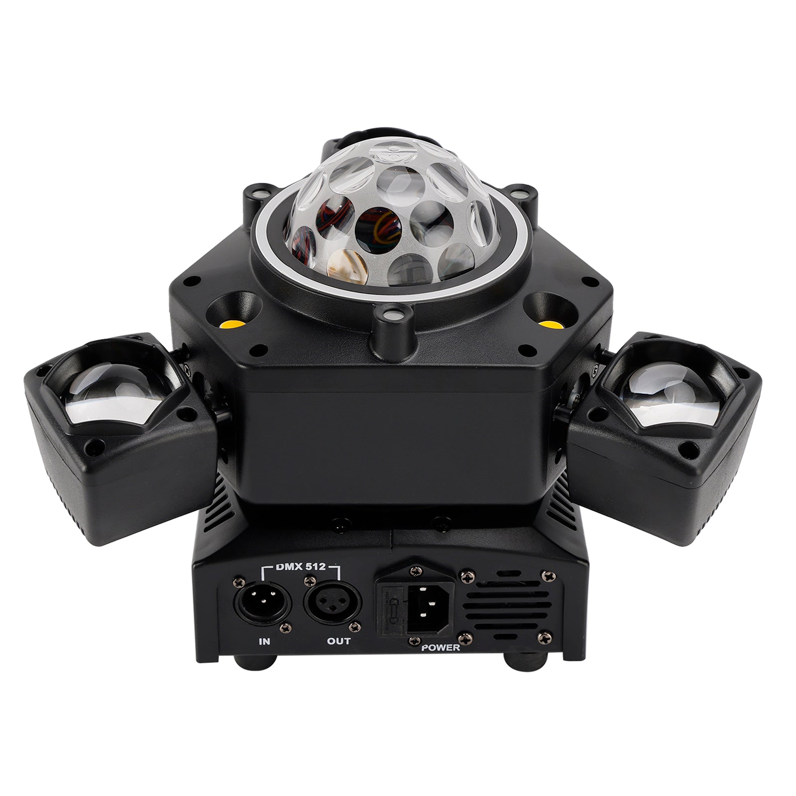 Three Head LED Stage Light Beam Moving Head Light With Laser DJ Disco Party