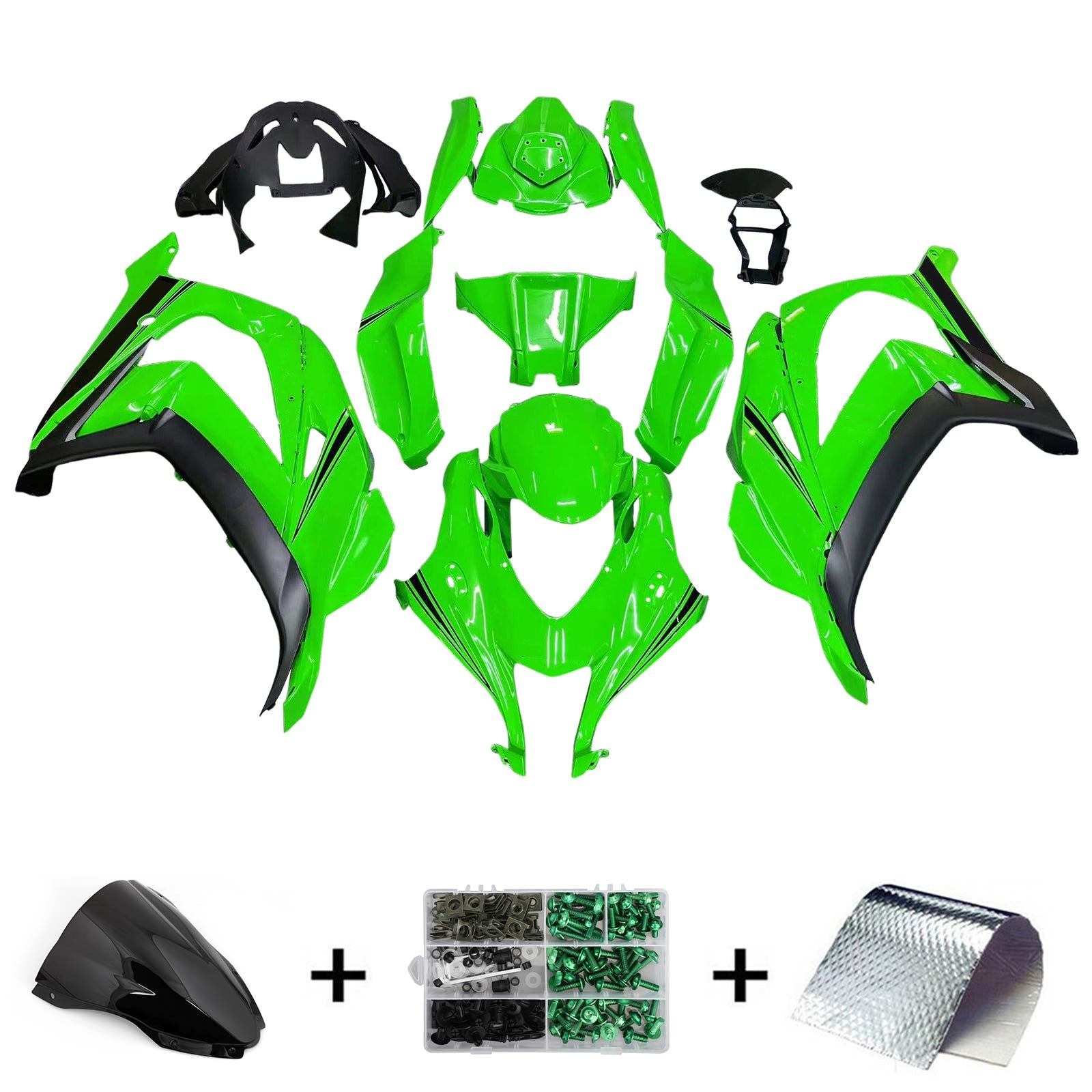 Injection Fairing Kit Bodywork Plastic ABS fit For Kawasaki ZX10R 2016-2020