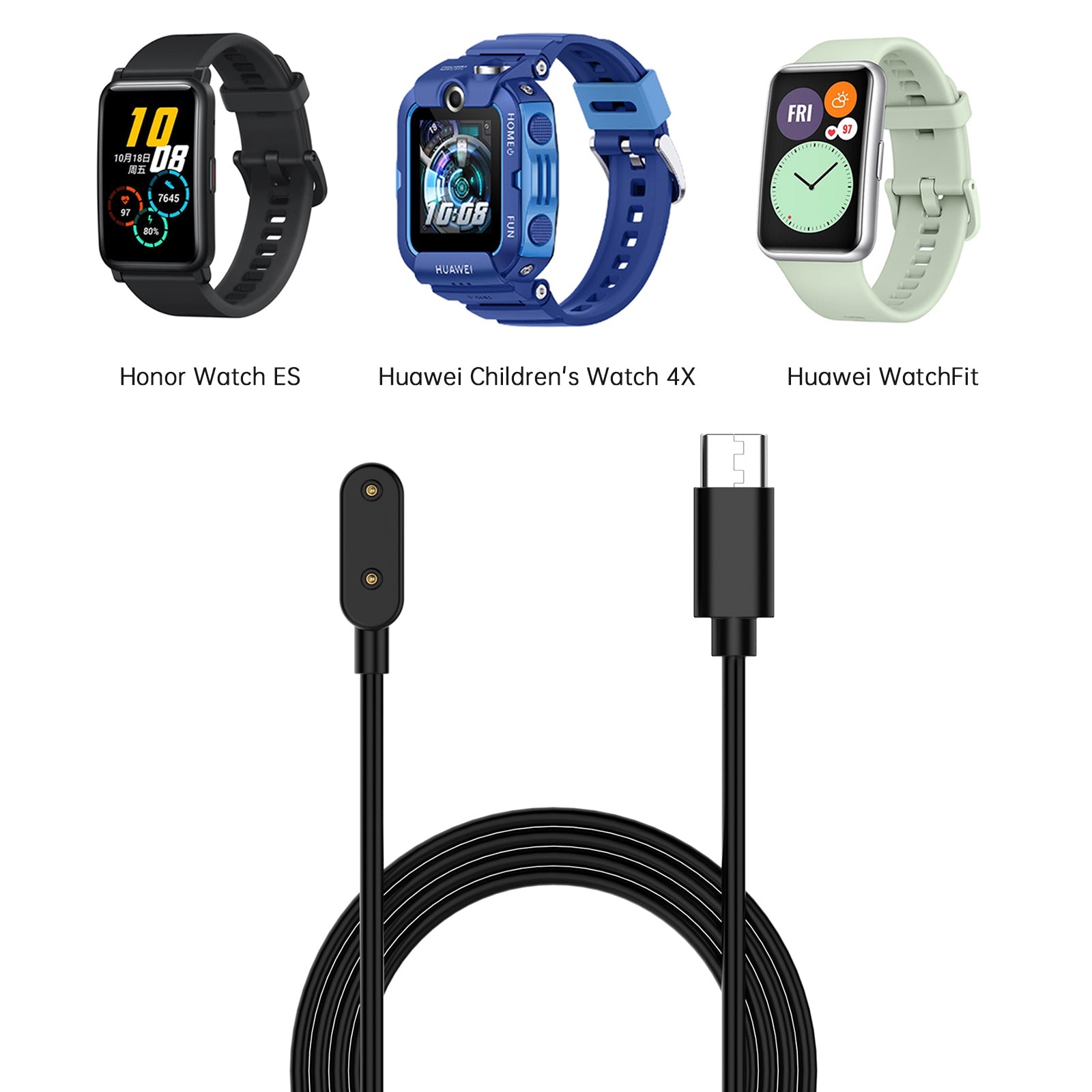 Portable Replacement Charging Cable For Watch Fit3/2/SE/mini Band 10/9/8