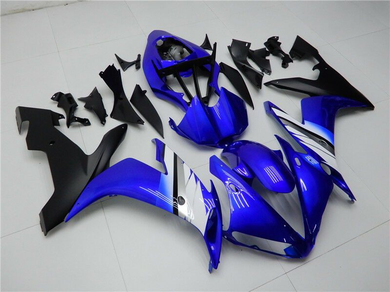 Injection ABS Plastic Fairing Fit for Yamaha 2004-2006 YZF R1 Blue Black Generic