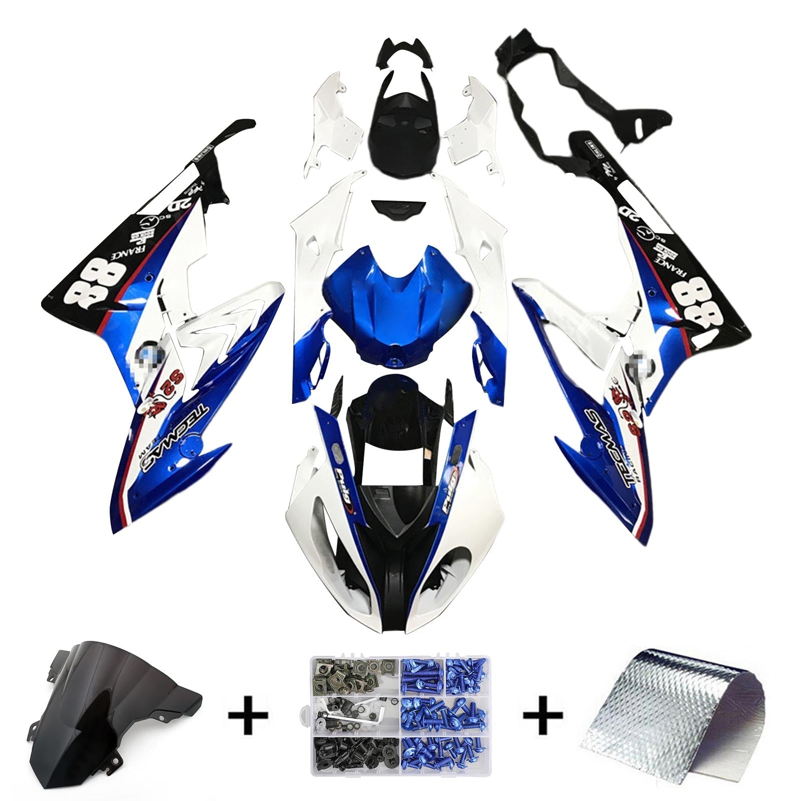 2017-2018 BMW S1000RR Fairing Kit Bodywork Plastic ABS