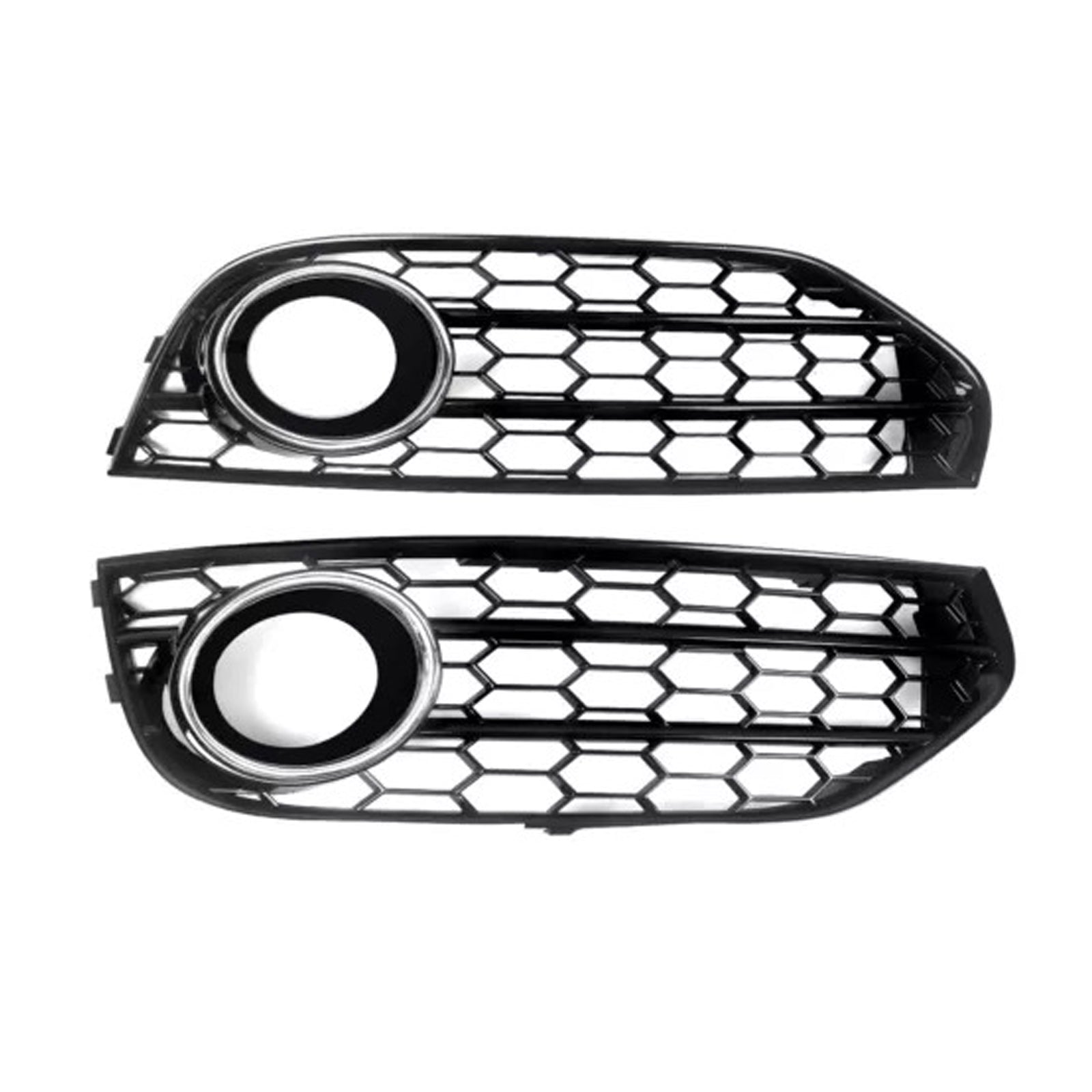 2010-2015 Audi A4 Allroad B8 Front Bumper Honeycomb Fog Grille Cover Chrome 8K0807681J 8K0807681H