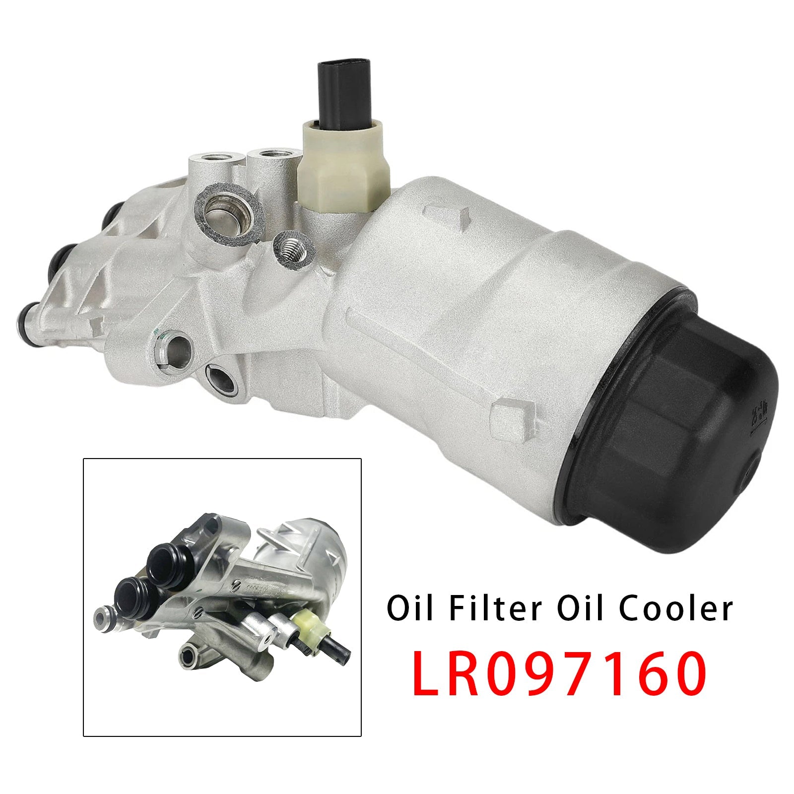 2016+ For Land Rover Discovery 5 L462 2.0L Engine Oil Filter Oil Cooler LR097160