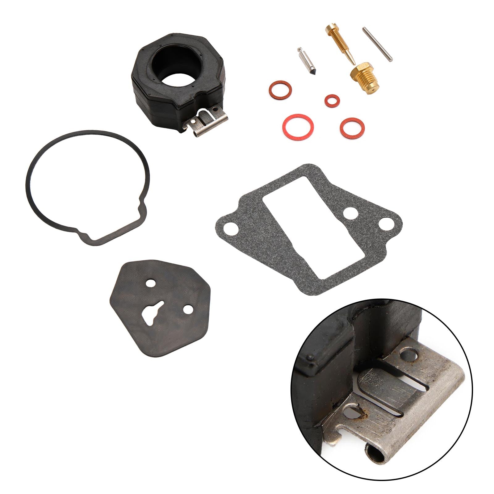 Carburetor Carb Rebuild Kit fit for Yamaha 9.9HP 15HP 6E7-W0093-01 6E7-W0093-02