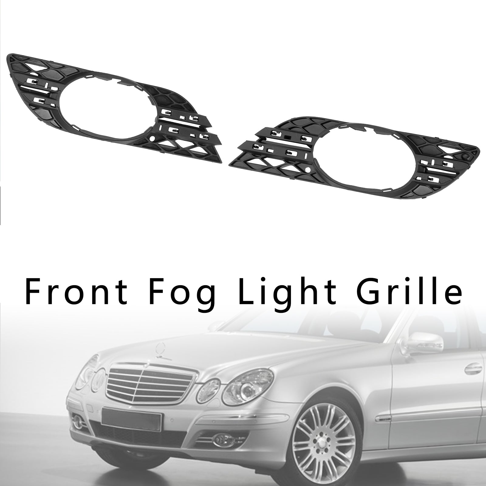 2007-2009 Mercedes Benz E-Class W211 E320 Bluetec 2PCS Fog Light Trim Set 2118850822 MB1038115