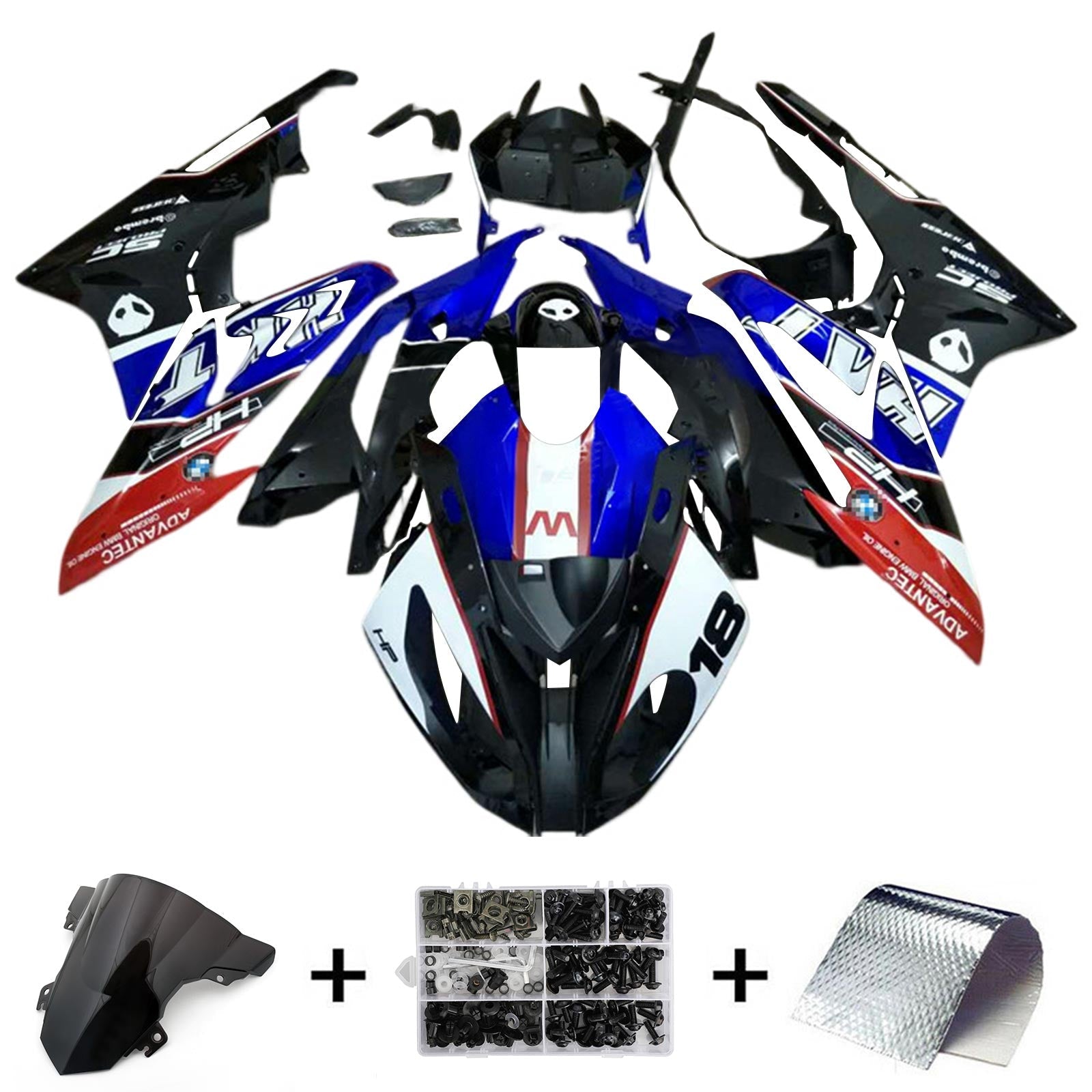2015-2016 BMW S1000RR Fairing Kit Bodywork Plastic ABS